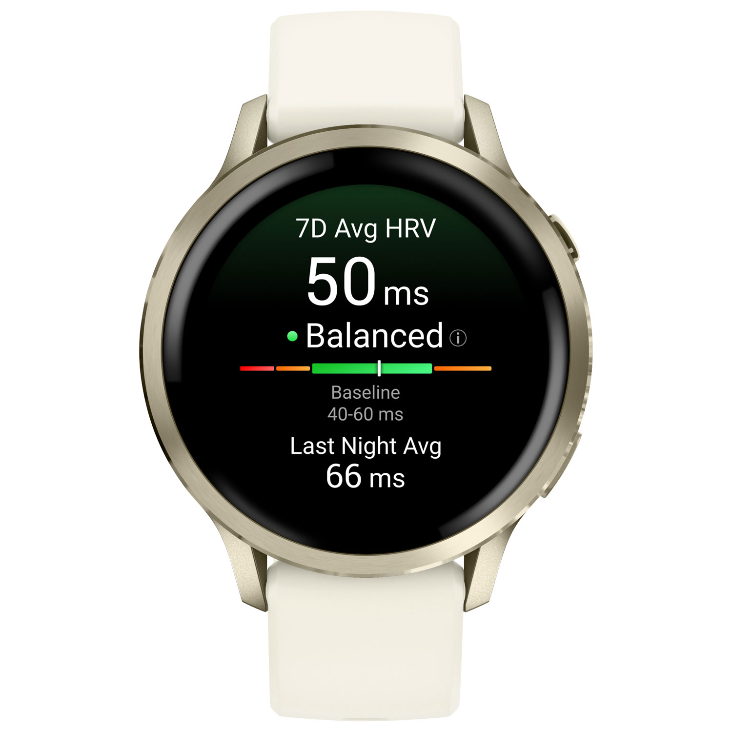 Montre intelligente de 41 mm Venu 4 de Garmin - Doré lunaire/Ivoire