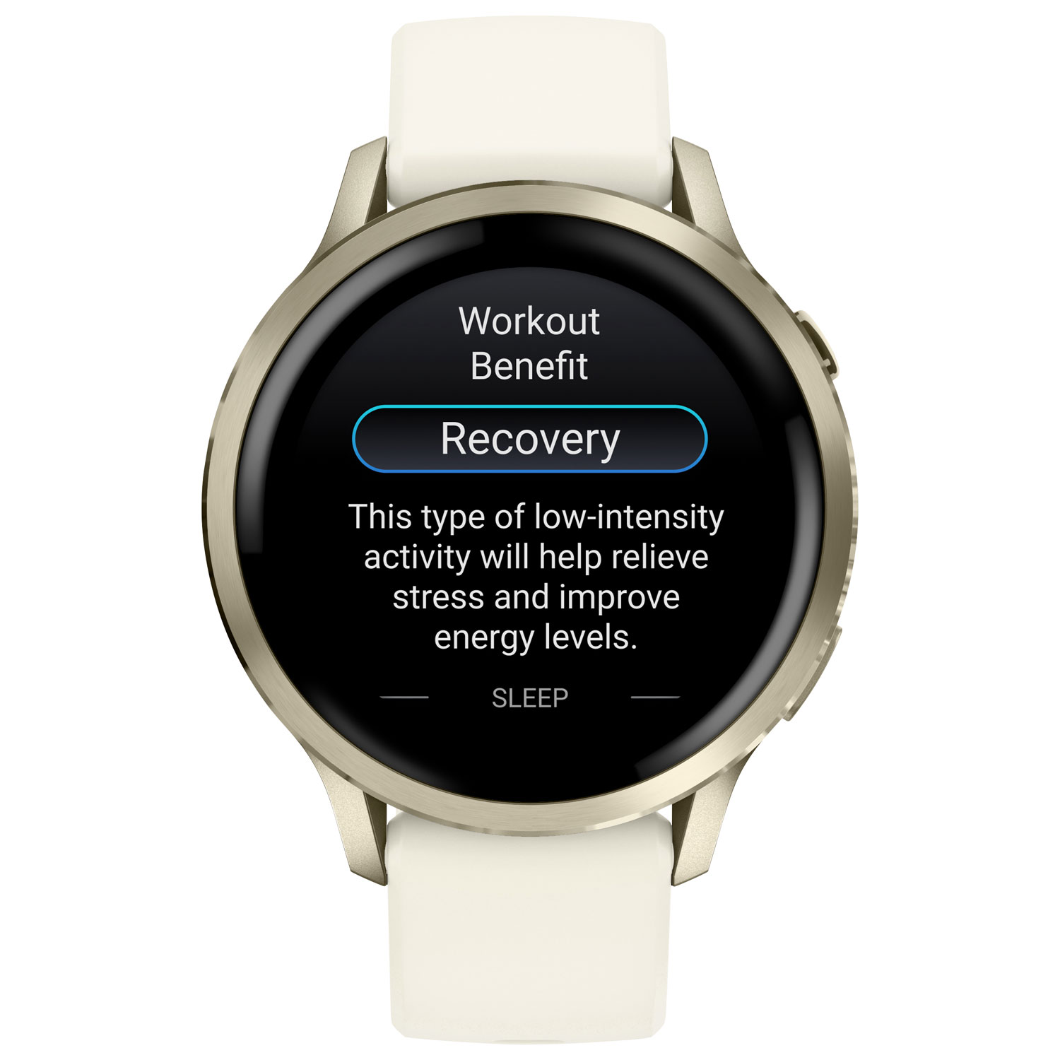 Montre intelligente de 41 mm Venu 4 de Garmin - Doré lunaire/Ivoire