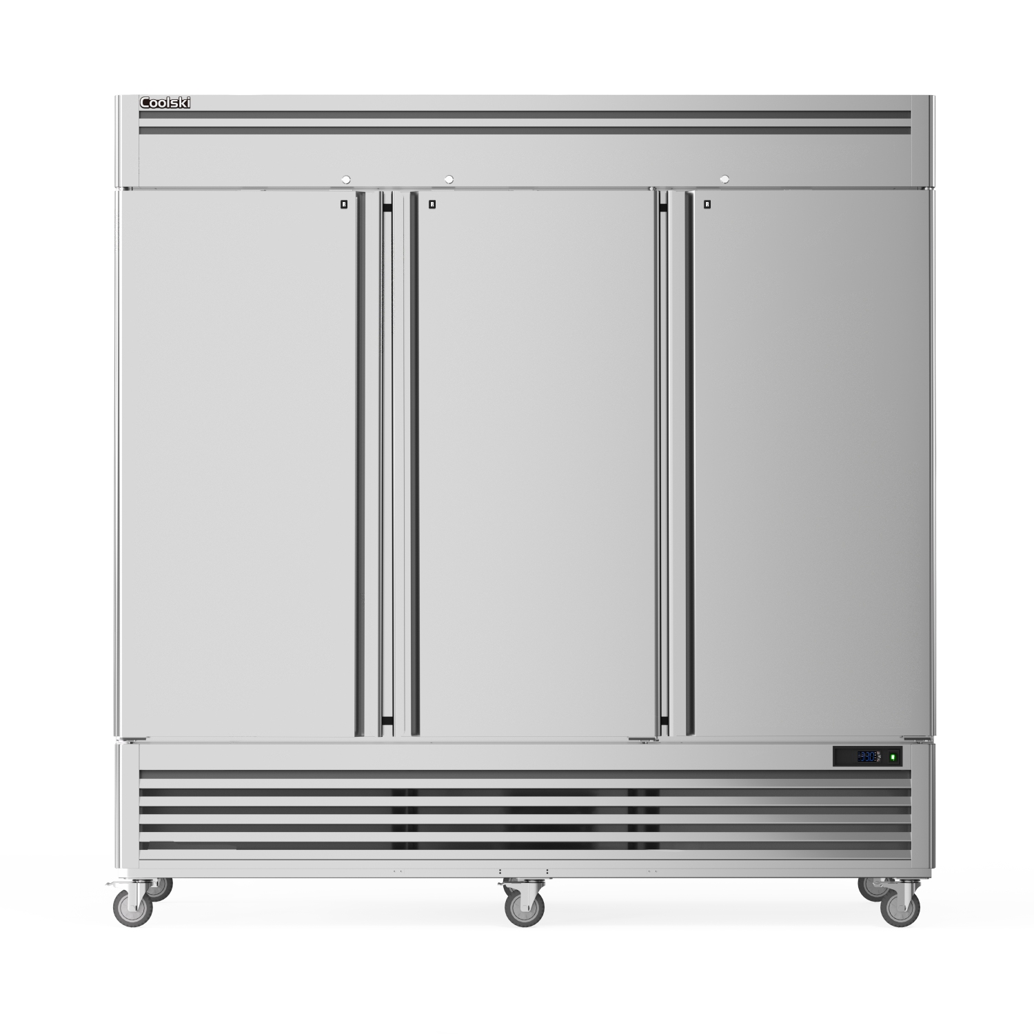 Coolski 82" W Commercial Refrigerator 72 Cu.ft 3 Door Reach-in Refrigerator for Kitchen