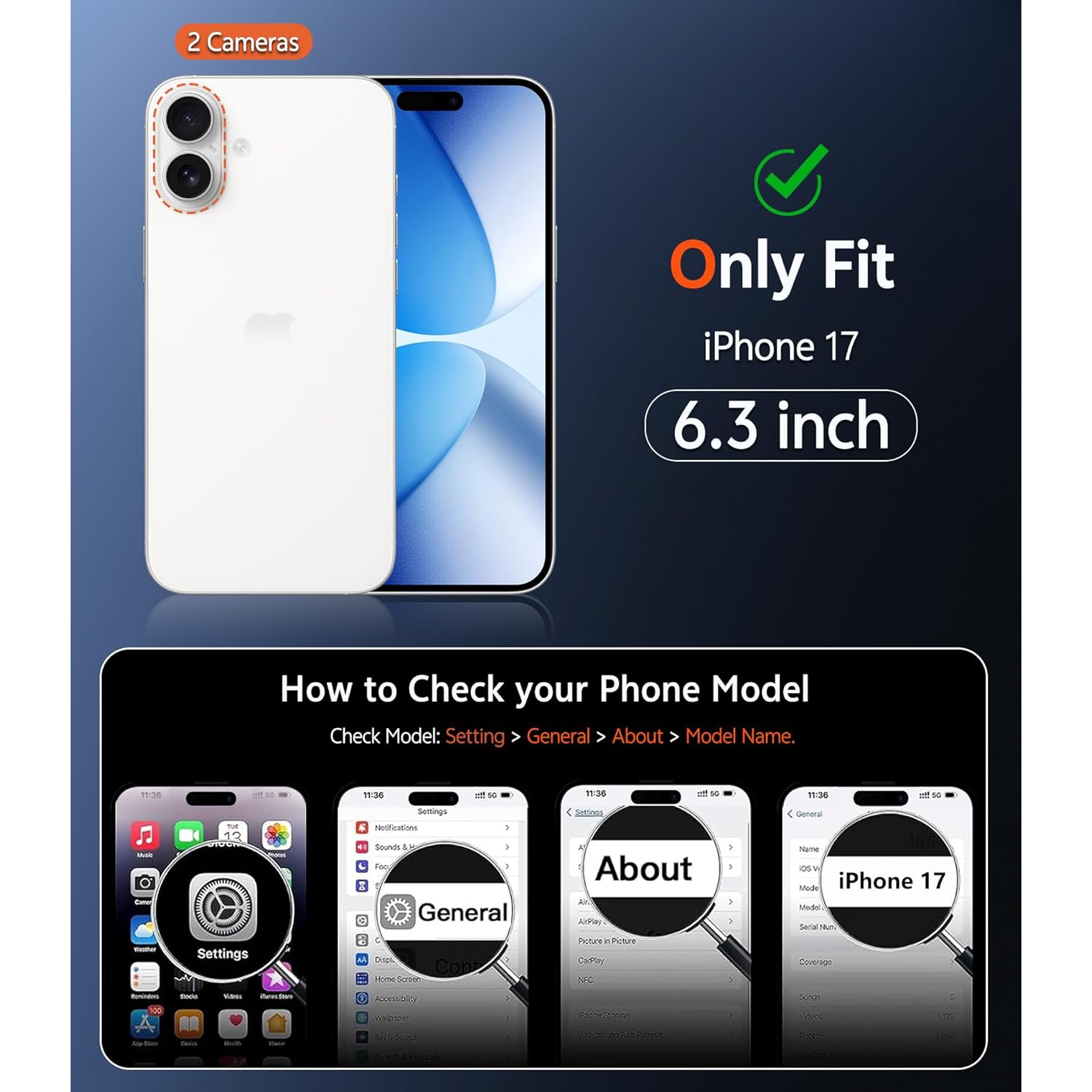 Protecteur d'écran ultramince en verre trempé 0,26&nbsp;mm de XCRS pour iPhone 17 [paquet de 2]