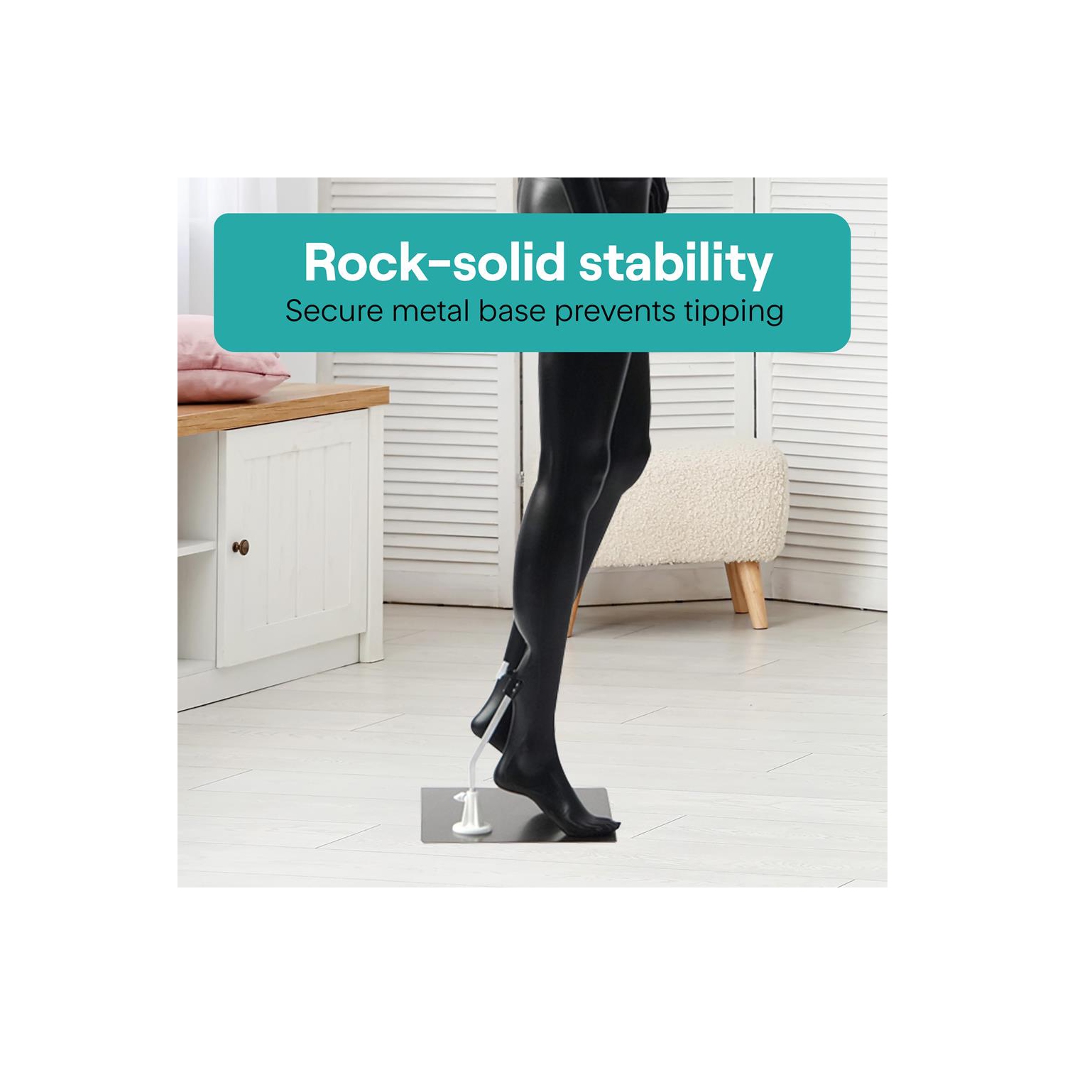 Mannequin féminin SereneLife – Robe grandeur nature de 68,9&nbsp;po avec visage réaliste, tête rotative, membres flexibles, corps amovible et base en