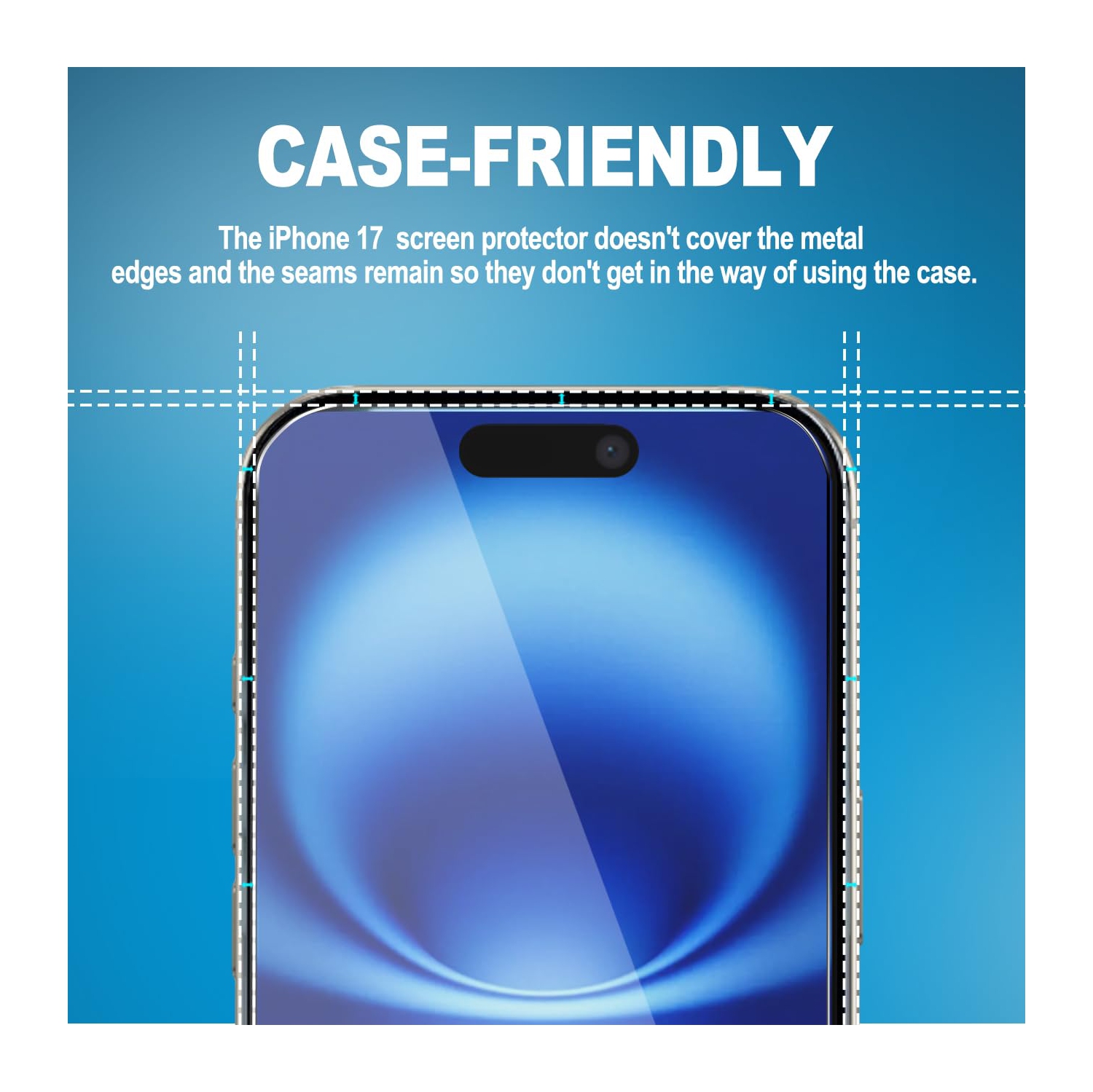 Paquet de 3 protecteurs d'écran pour iPhone 17, protection incassable de qualité militaire de 6,3&nbsp;po, protecteur d'écran en verre trempé avec