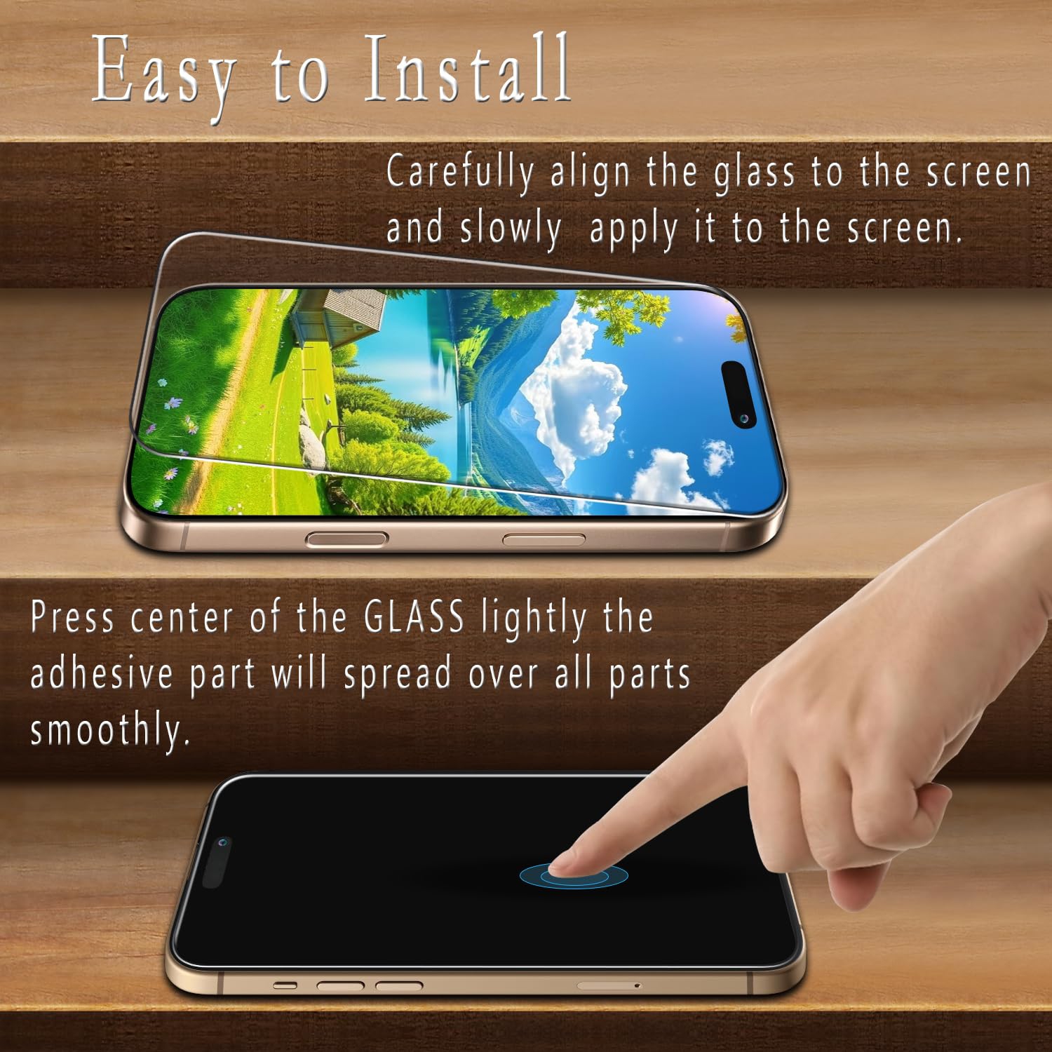 2 Pack Screen Protector for iPhone 17 Tempered Glass, Anti Scratch, Bubble Free