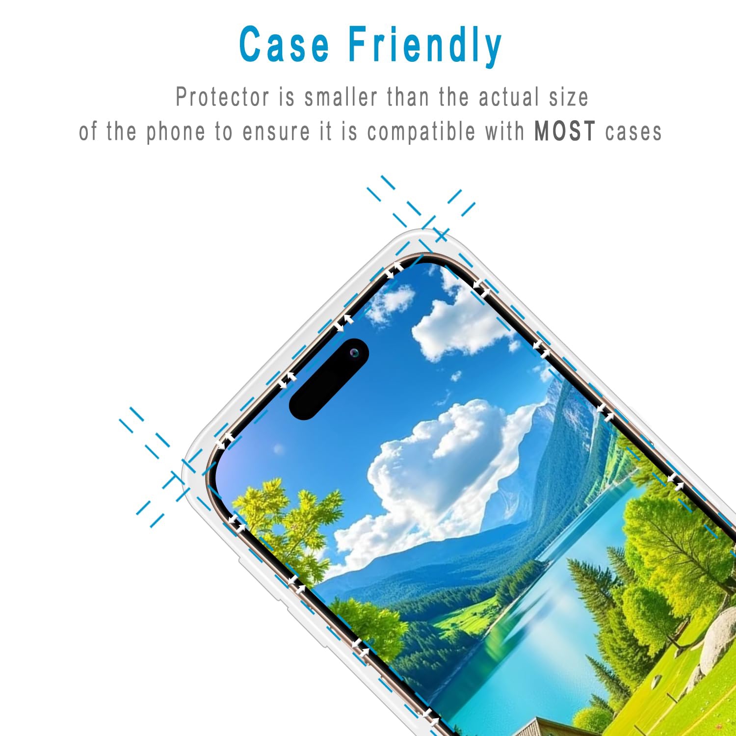 2 Pack Screen Protector for iPhone 17 Tempered Glass, Anti Scratch, Bubble Free