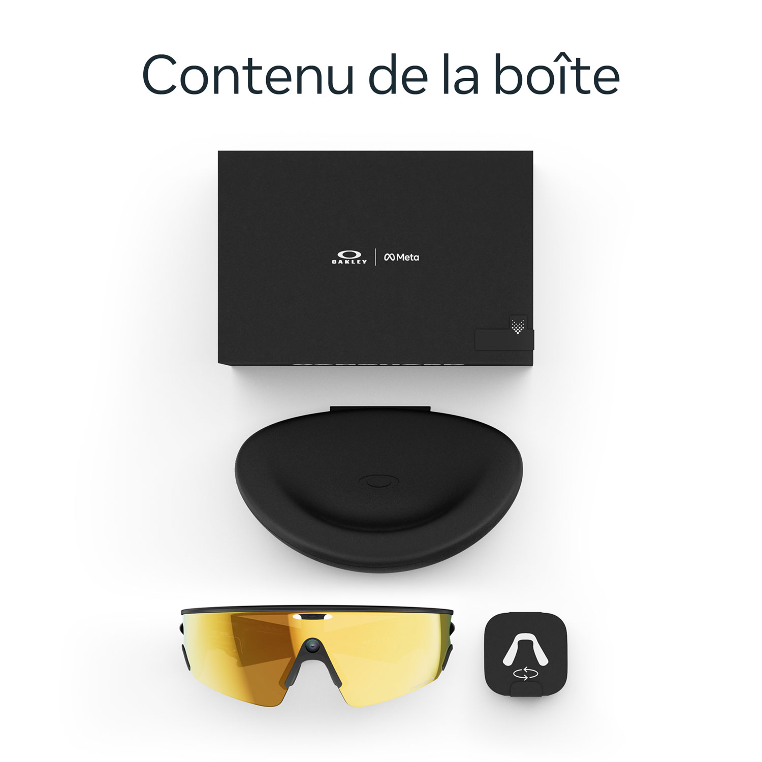 Lunettes Vanguard de Meta | Oakley avec Meta AI, audio, photo et vidéo - Noir/Verres Prizm 24 ct