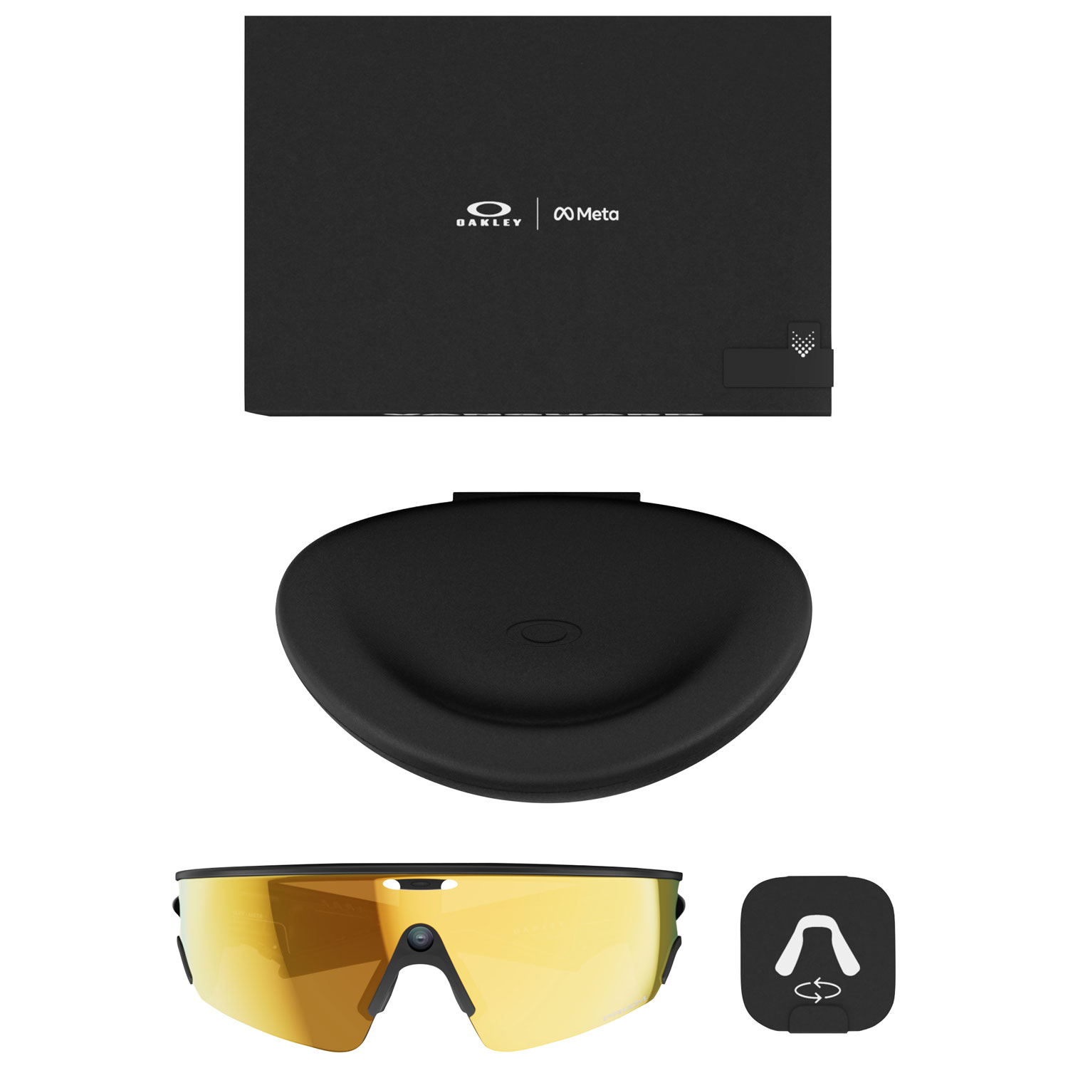 Lunettes Vanguard de Meta | Oakley avec Meta AI, audio, photo et vidéo - Noir/Verres Prizm 24 ct