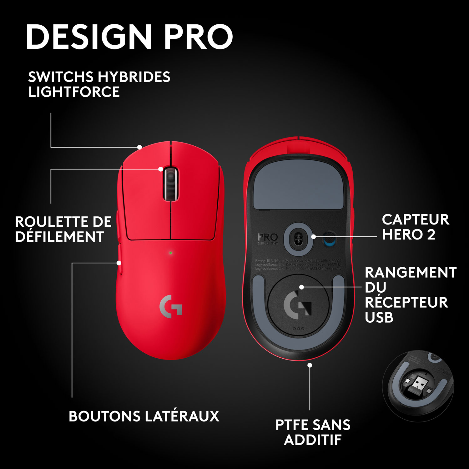 Logitech G Pro X Superlight 2 SE 44000 DPI Wireless Optical Gaming Mouse - Red - Only at Best Buy