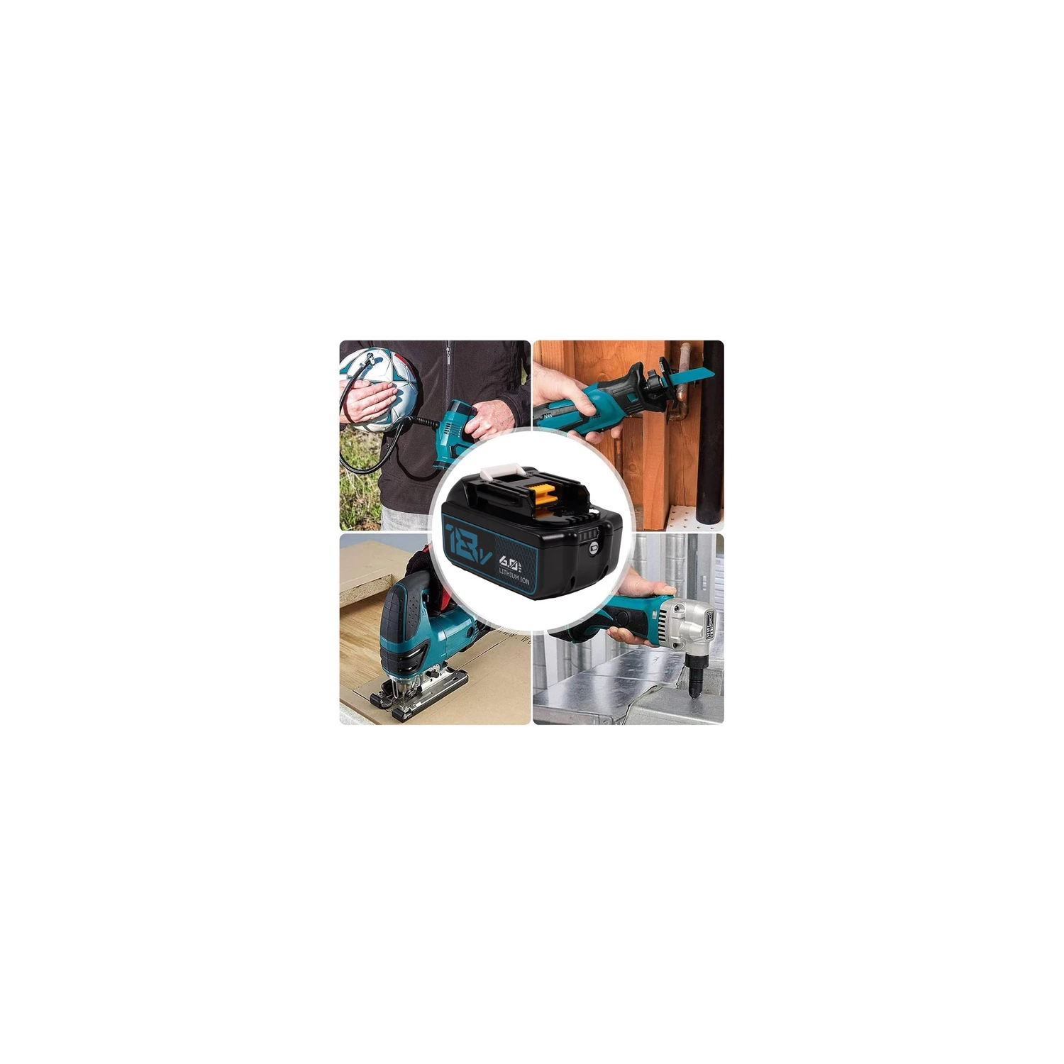 D R Batterie pour outils électriques sans fil Makita de Battery 18&nbsp;V pour BL1840 BL1830 BL1820 BL1860 BL1845 BL1815 BL1850 de BL1850 de