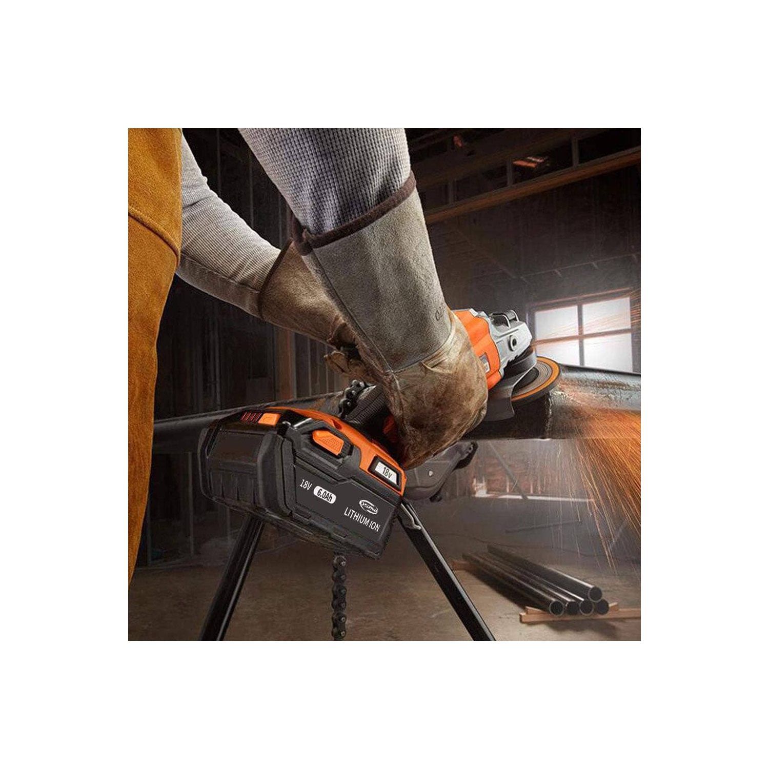 D R Batterie pour outils électriques sans fil Ridgid de BATTERY 18&nbsp;V pour R840087 R840083 R840084 R840086 AC840085 AC840087P