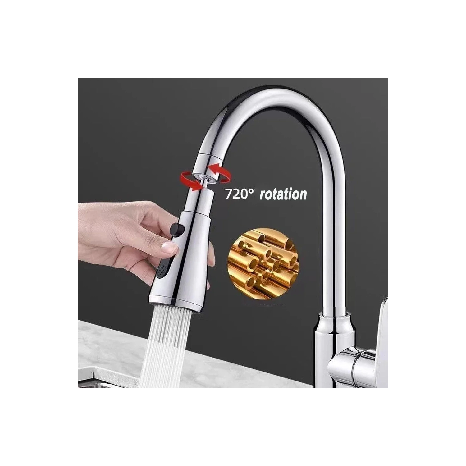 Universal 360° Rotate Kitchen Faucet Extender Aerator Plastic Splash Filter Kitchen Washbasin Faucet Bubbler Nozzle Aerator
