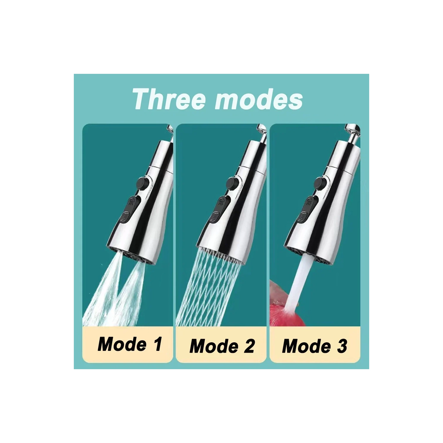 Universal 360° Rotate Kitchen Faucet Extender Aerator Plastic Splash Filter Kitchen Washbasin Faucet Bubbler Nozzle Aerator