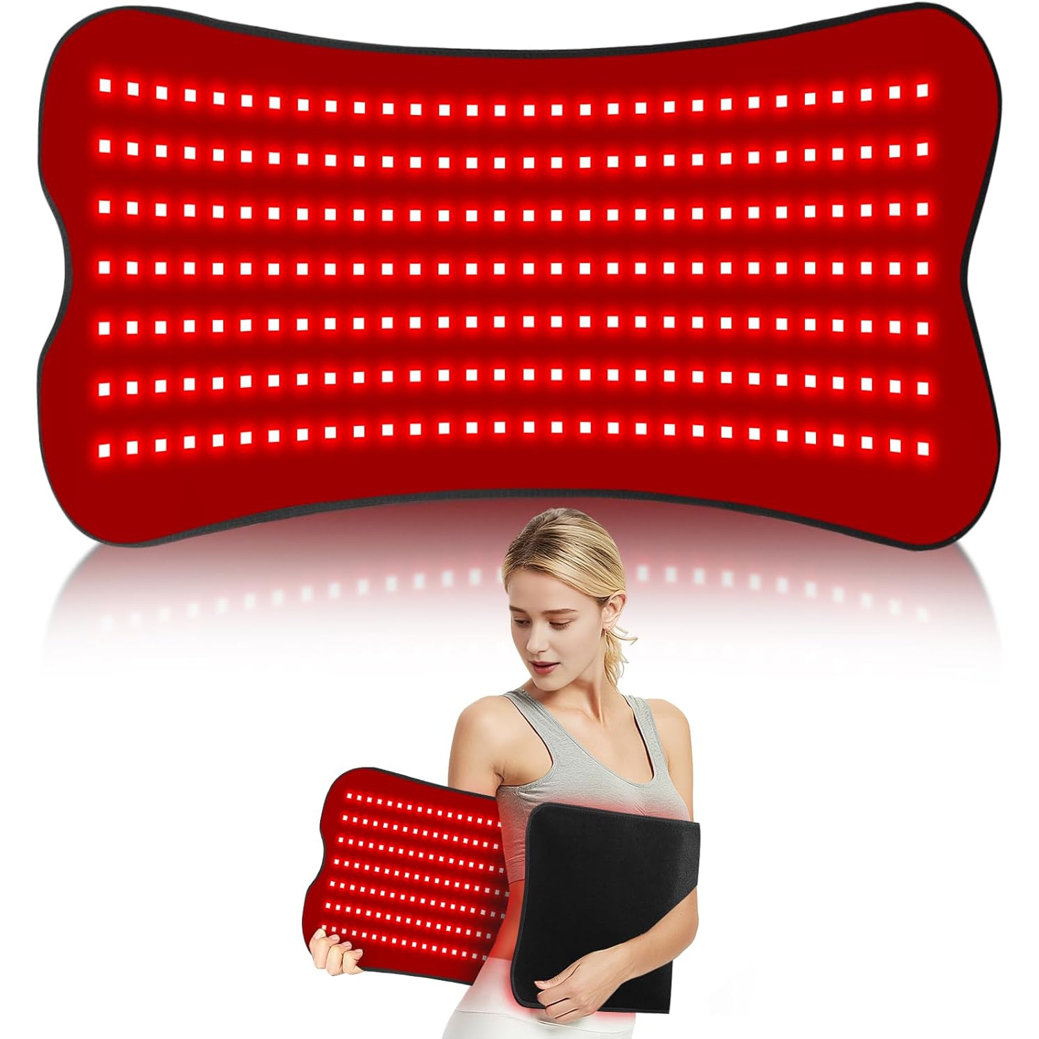 31.5''×14'' Red Light Therapy Mat for Body,Infrared Light Therapy Pad,210 LEDs 660nm&850nm Infrared Light Therapy Wearable Belt with Timer Remote