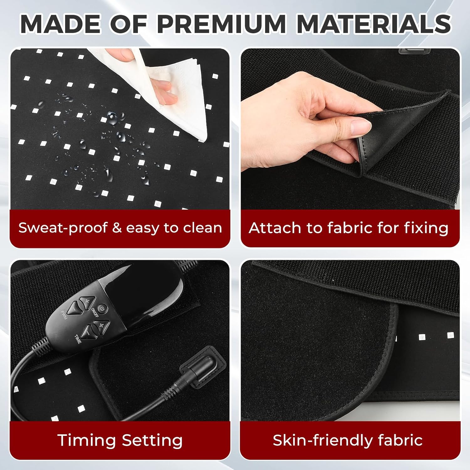 31.5''×14'' Red Light Therapy Mat for Body,Infrared Light Therapy Pad,210 LEDs 660nm&850nm Infrared Light Therapy Wearable Belt with Timer Remote