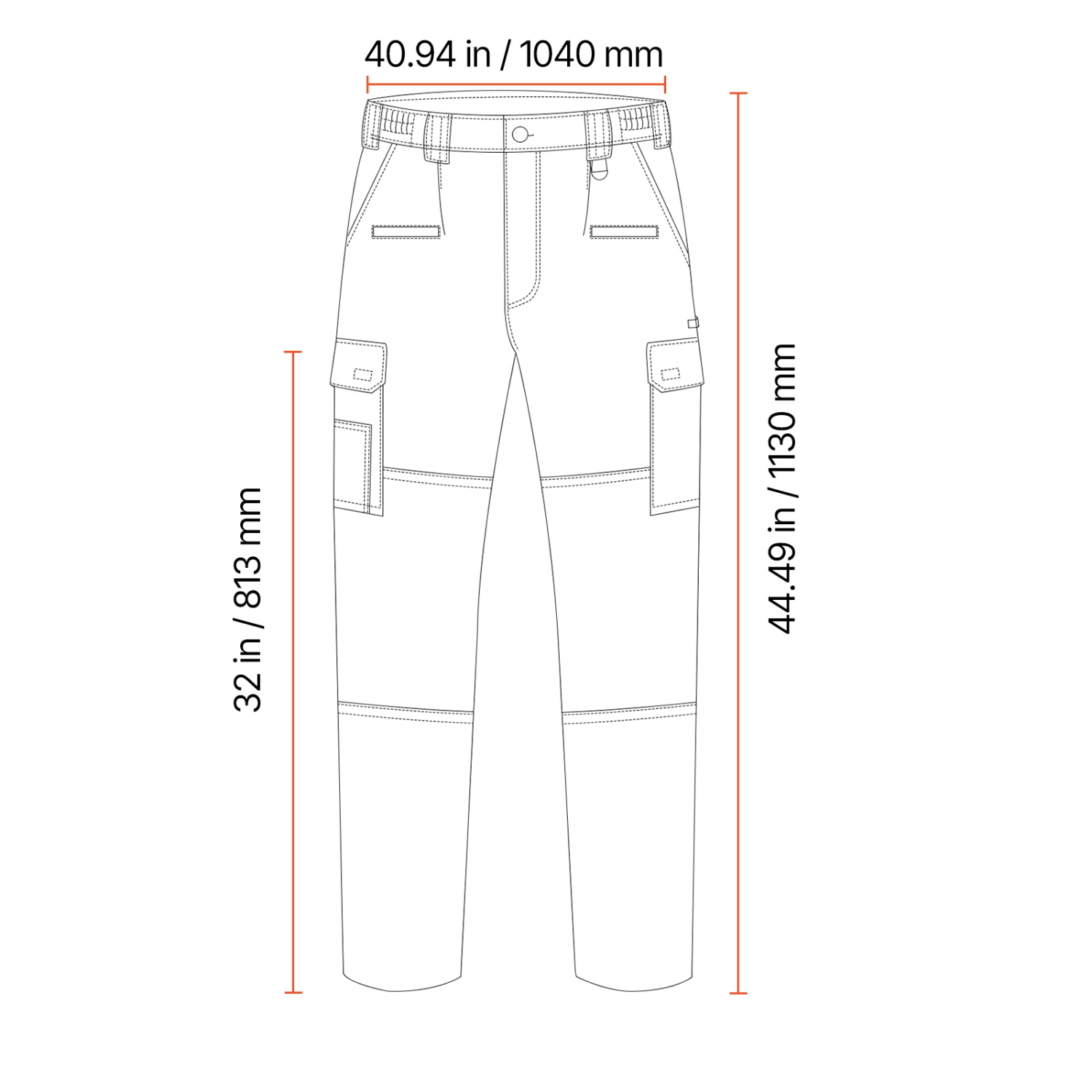VEVOR FR Pants for Men, 9 oz 100% Cotton, Flame-Resistant Cargo Pants with Multi-Pockets and Elastic Waist, Reinforced Tear-proof Stitching, Ideal