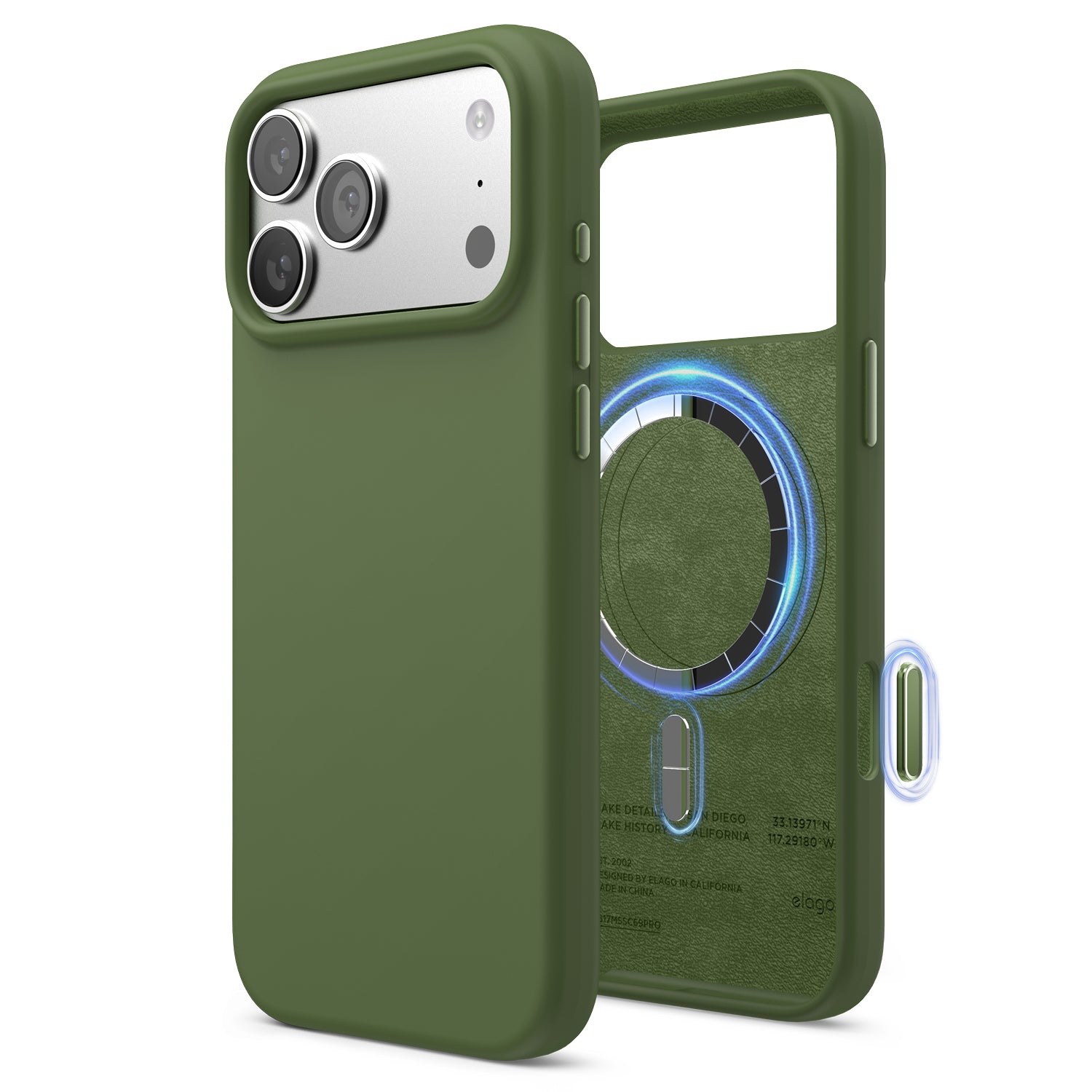 elago Magnetic Silicone Case for iPhone 17 Pro Max Case 6.9” - Compatible with MagSafe, Premium Liquid Silicone Material, Protective Cover, Shockproof