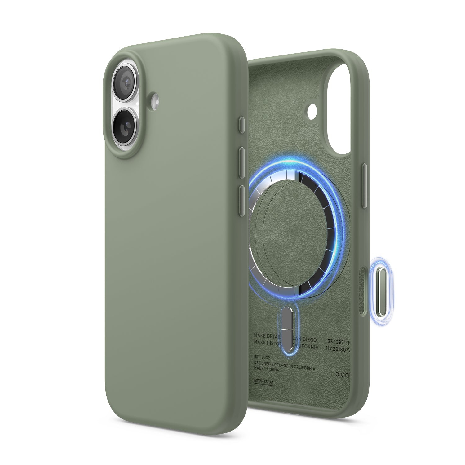elago Magnetic Silicone Case for iPhone 17 Case 6.3” - Compatible with MagSafe, Premium Liquid Silicone Material, Protective Cover, Shockproof