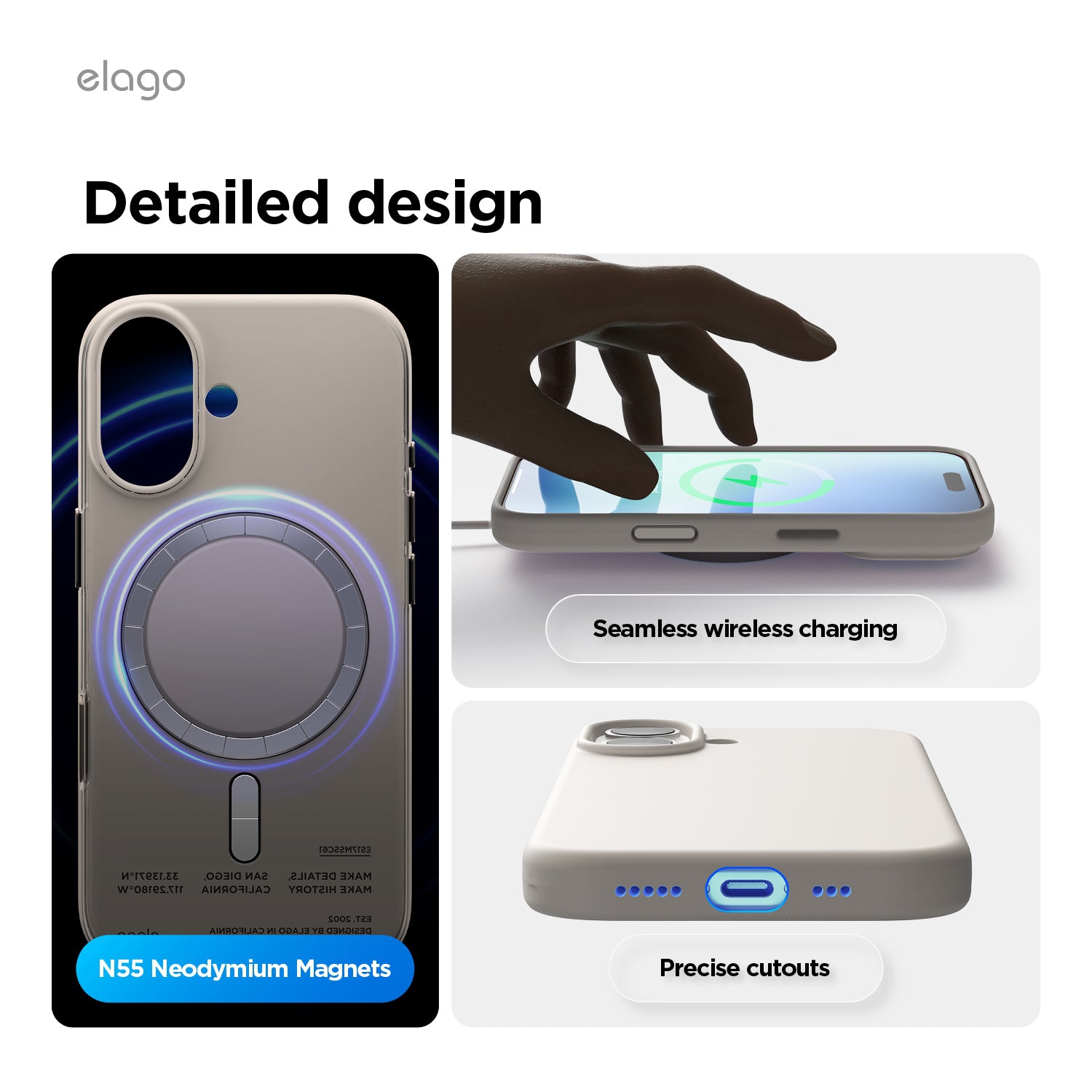 elago Magnetic Silicone Case for iPhone 17 Case 6.3” - Compatible with MagSafe, Premium Liquid Silicone Material, Protective Cover, Shockproof