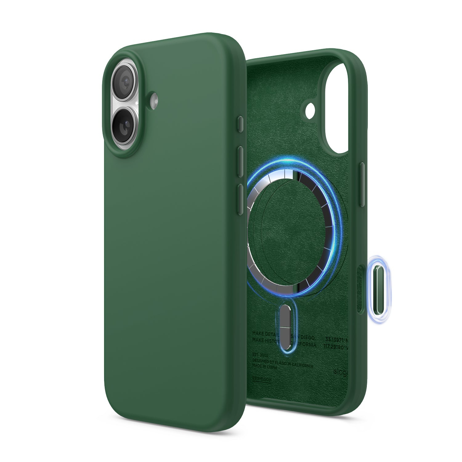 elago Magnetic Silicone Case for iPhone 17 Case 6.3” - Compatible with MagSafe, Premium Liquid Silicone Material, Protective Cover, Shockproof