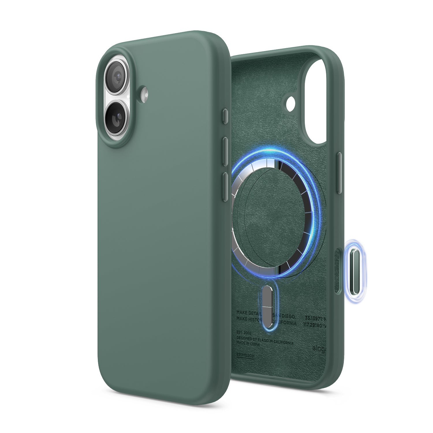 elago Magnetic Silicone Case for iPhone 17 Case 6.3” - Compatible with MagSafe, Premium Liquid Silicone Material, Protective Cover, Shockproof