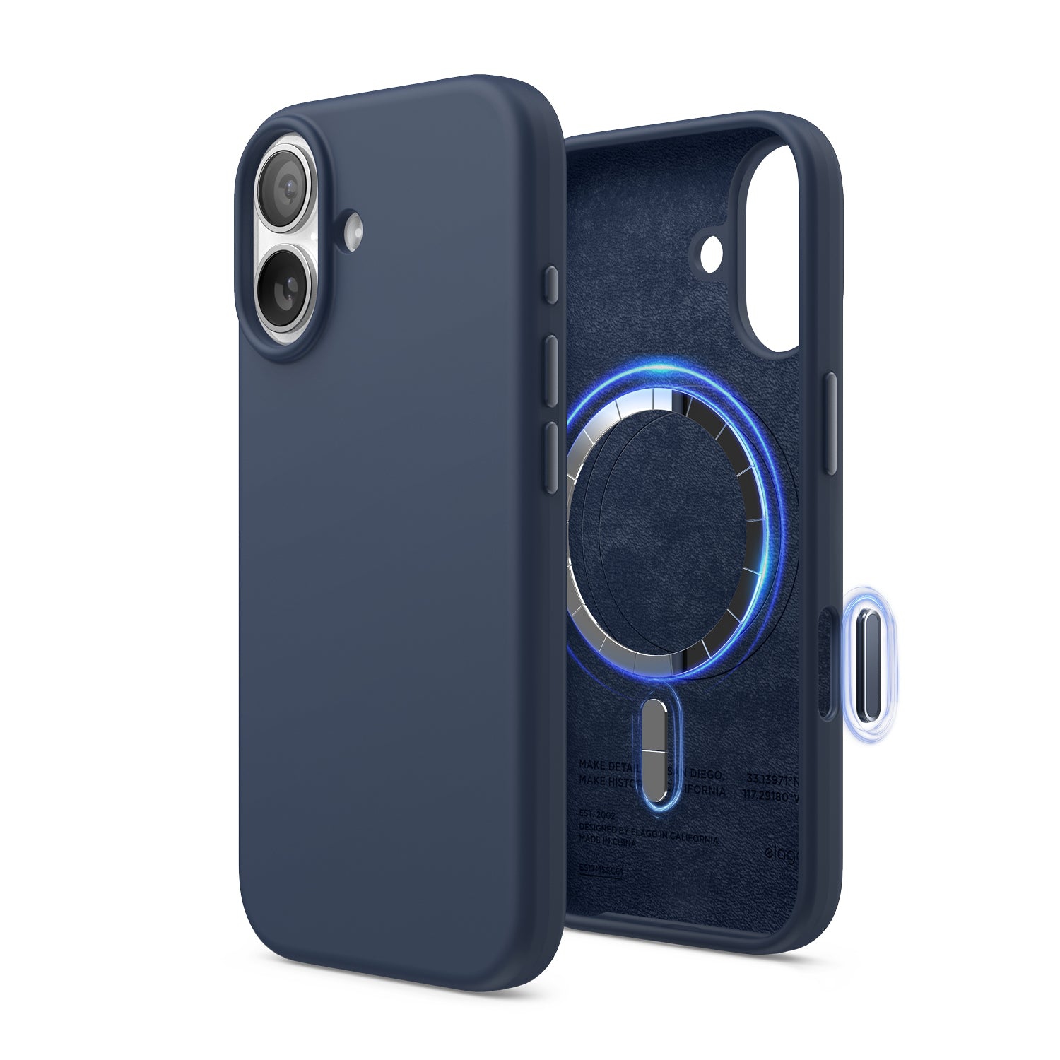 elago Magnetic Silicone Case for iPhone 17 Case 6.3” - Compatible with MagSafe, Premium Liquid Silicone Material, Protective Cover, Shockproof