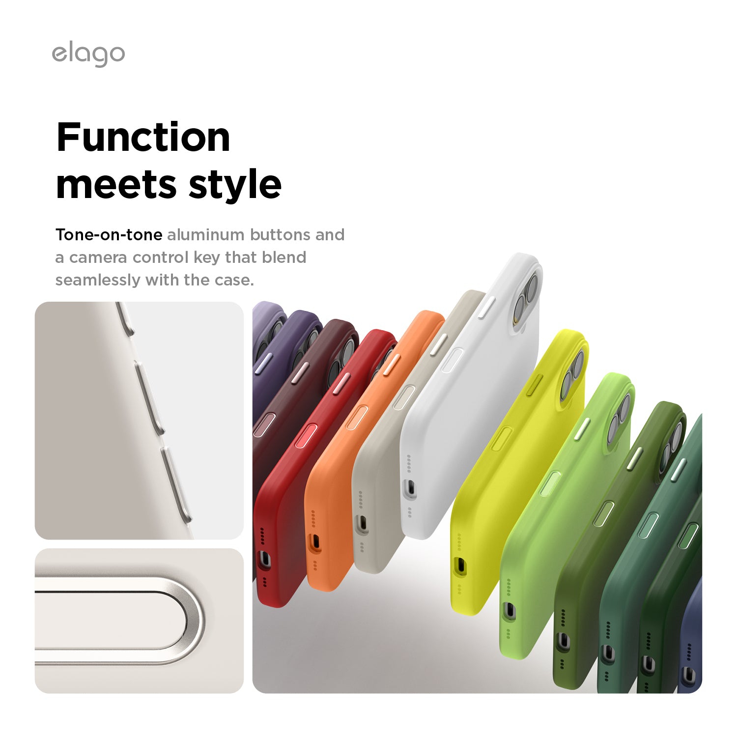 Étui en silicone magnétique Elago pour iPhone 17 de 6,3&nbsp;po - Compatible avec MagSafe, silicone liquide de qualité supérieure, couverture de