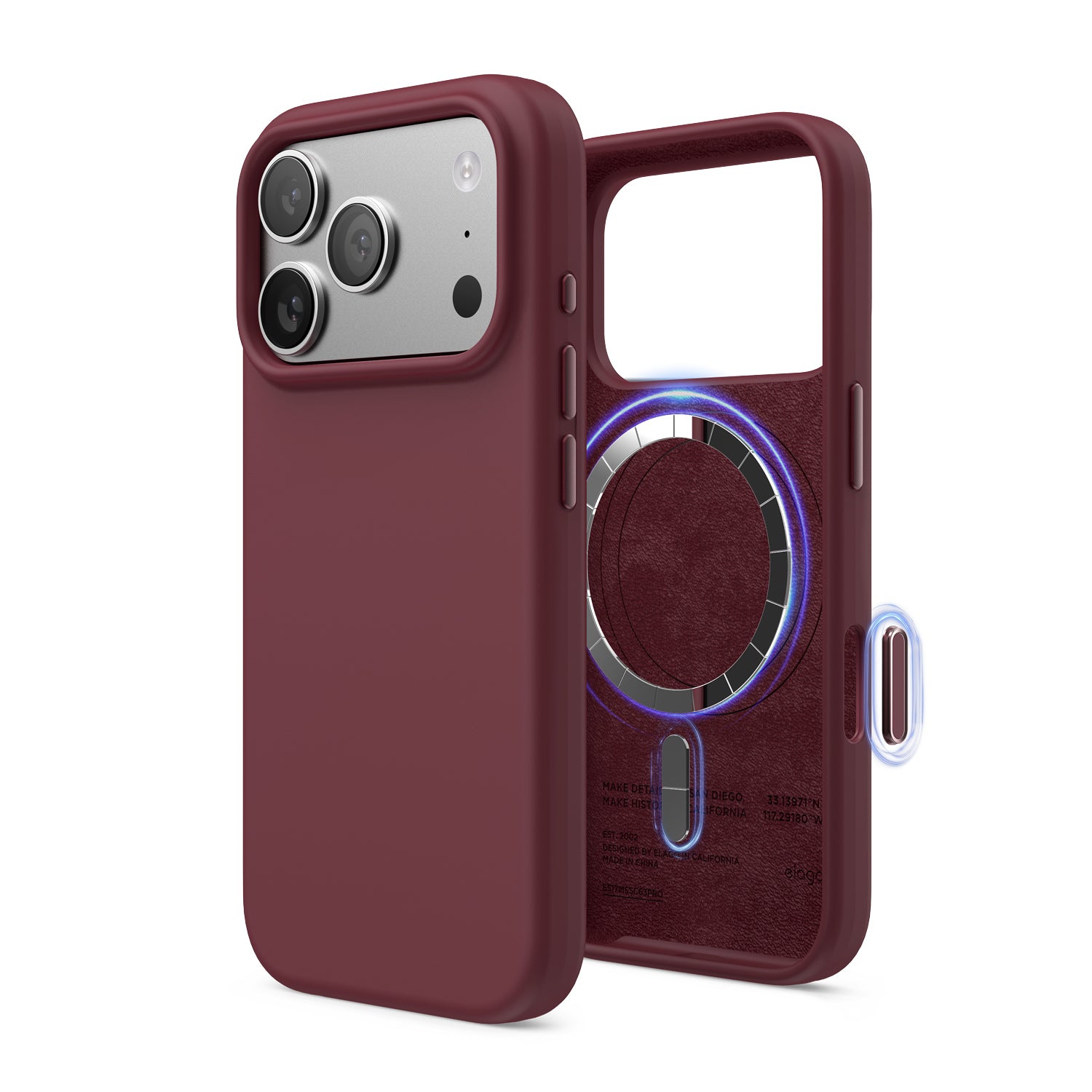 elago Magnetic Silicone Case for iPhone 17 Pro Case 6.3” - Compatible with MagSafe, Premium Liquid Silicone Material, Protective Cover, Shockproof