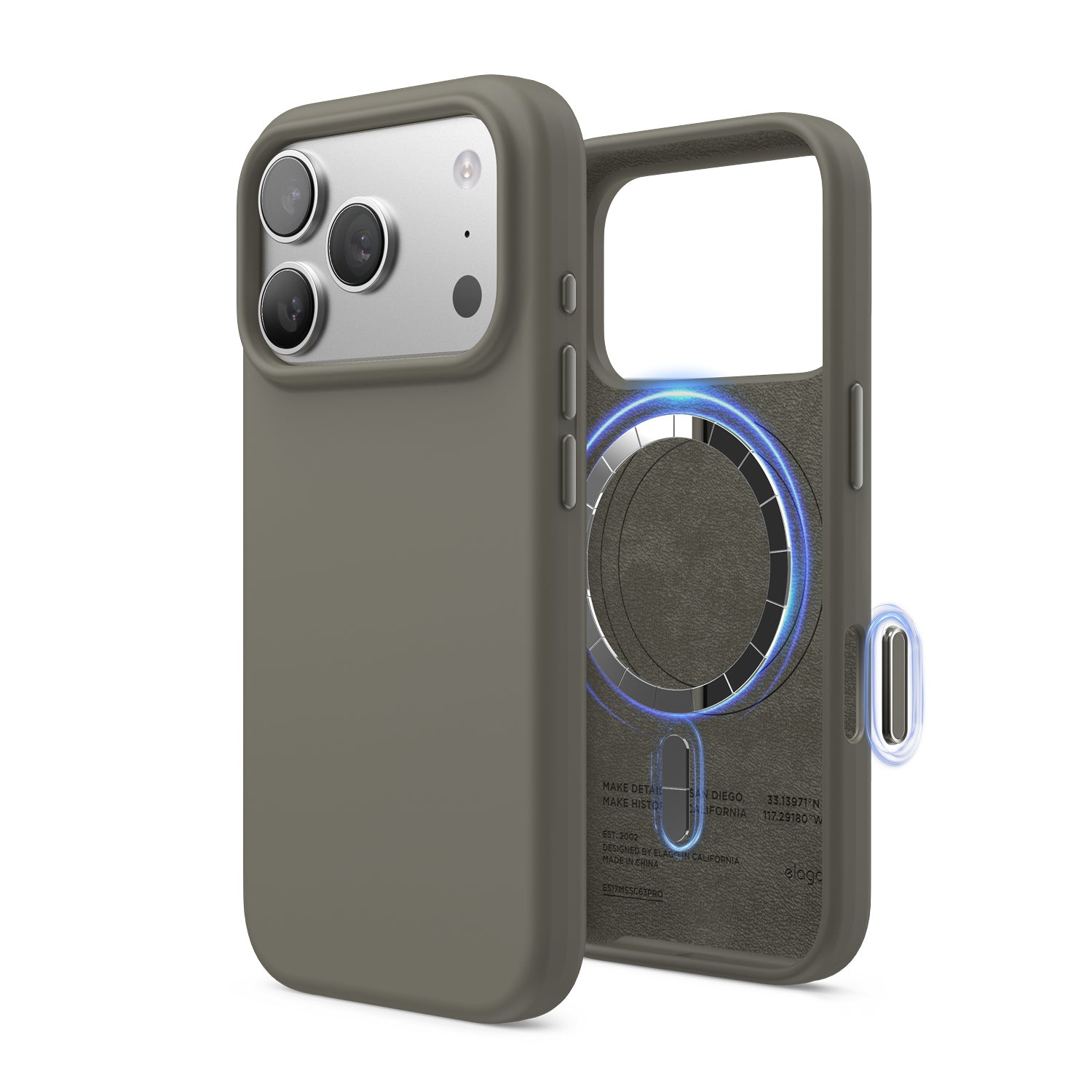 elago Magnetic Silicone Case for iPhone 17 Pro Case 6.3” - Compatible with MagSafe, Premium Liquid Silicone Material, Protective Cover, Shockproof