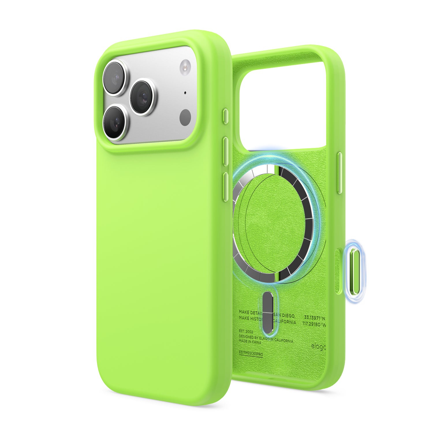 elago Magnetic Silicone Case for iPhone 17 Pro Case 6.3” - Compatible with MagSafe, Premium Liquid Silicone Material, Protective Cover, Shockproof