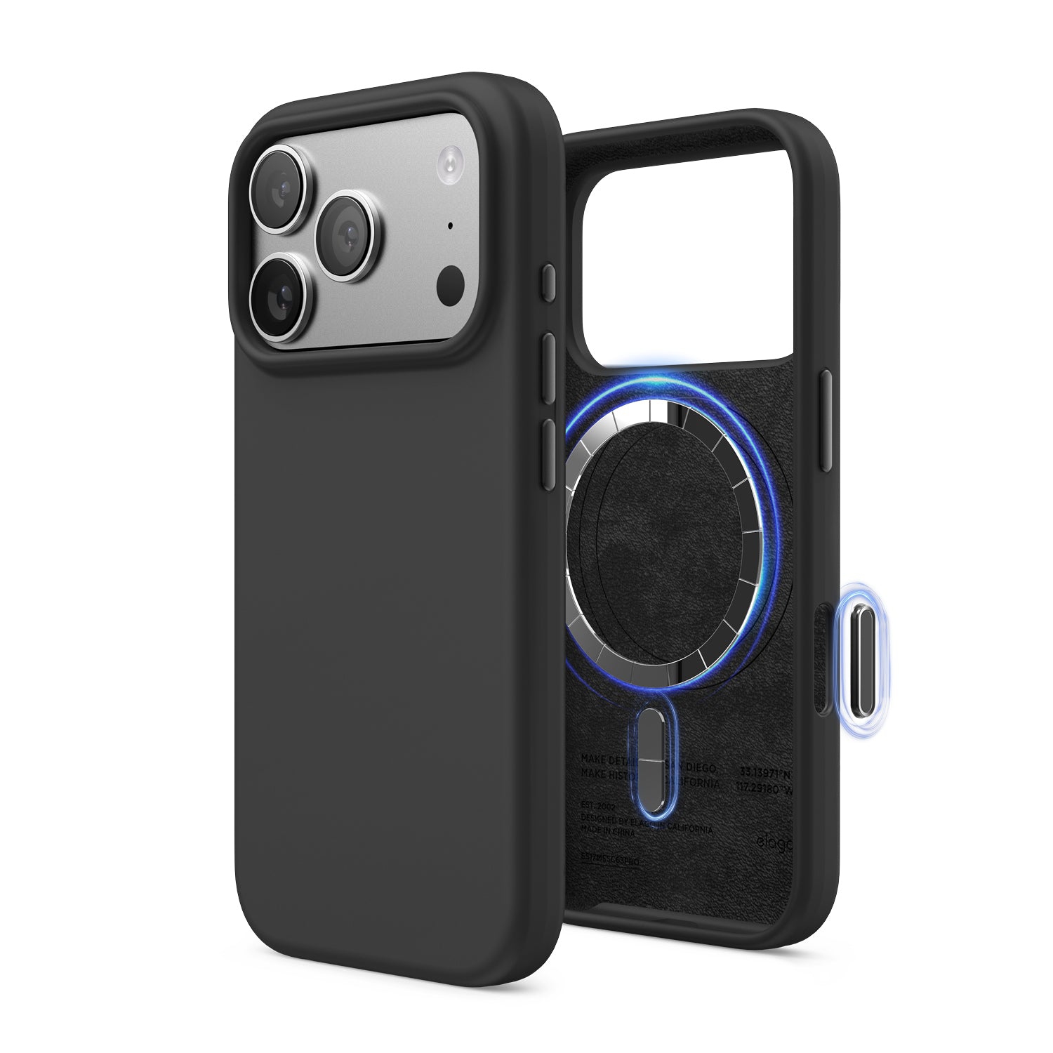 elago Magnetic Silicone Case for iPhone 17 Pro Case 6.3” - Compatible with MagSafe, Premium Liquid Silicone Material, Protective Cover, Shockproof
