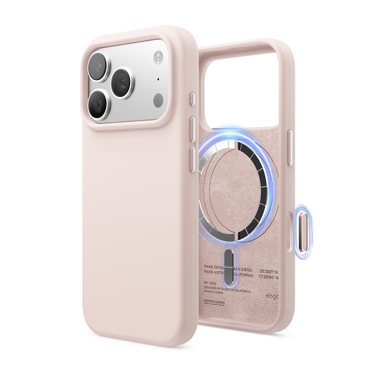 elago Magnetic Silicone Case for iPhone 17 Pro Case 6.3” - Compatible with MagSafe, Premium Liquid Silicone Material, Protective Cover, Shockproof