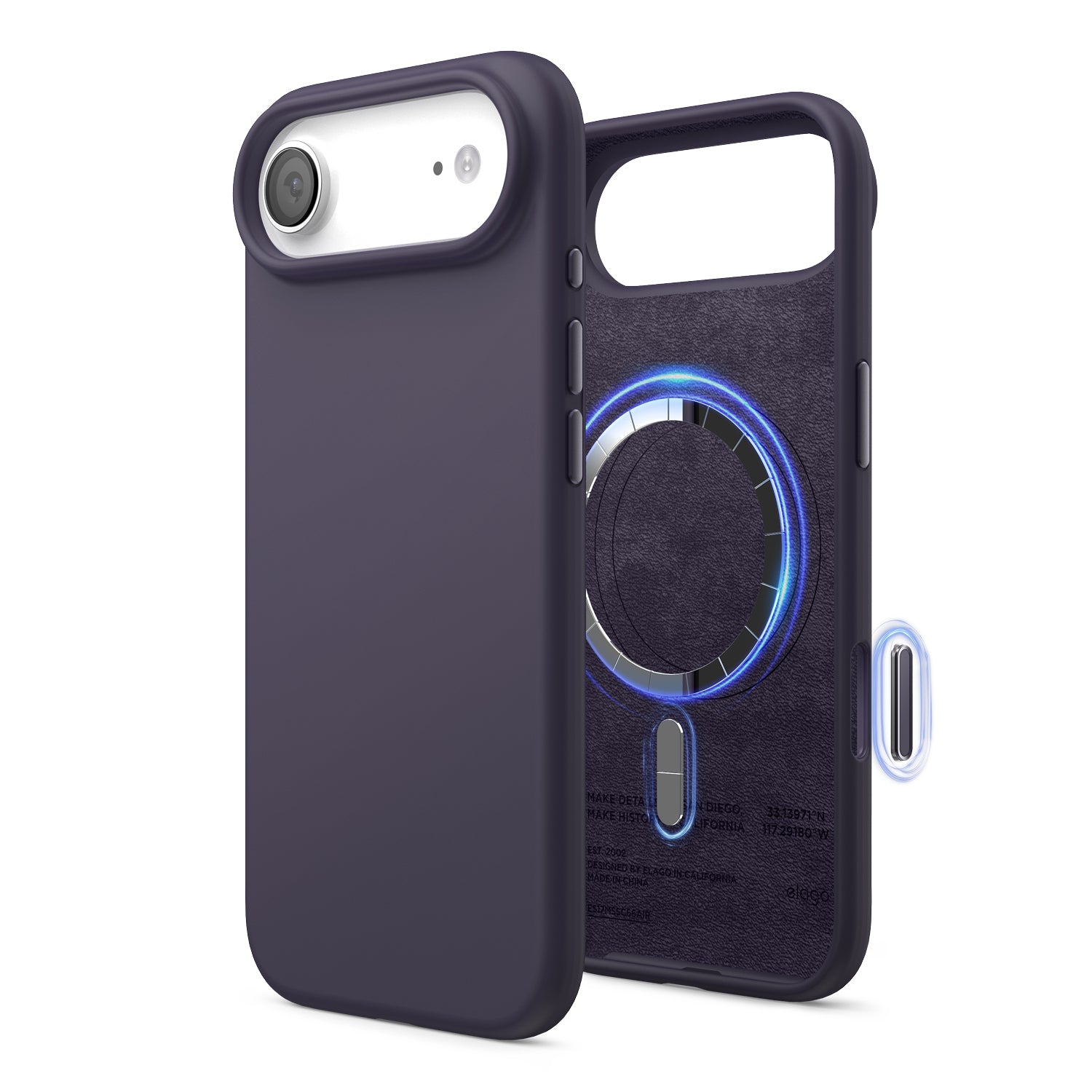 elago Magnetic Silicone Case for iPhone Air Case 6.5” - Compatible with MagSafe, Premium Liquid Silicone Material, Protective Cover, Shockproof