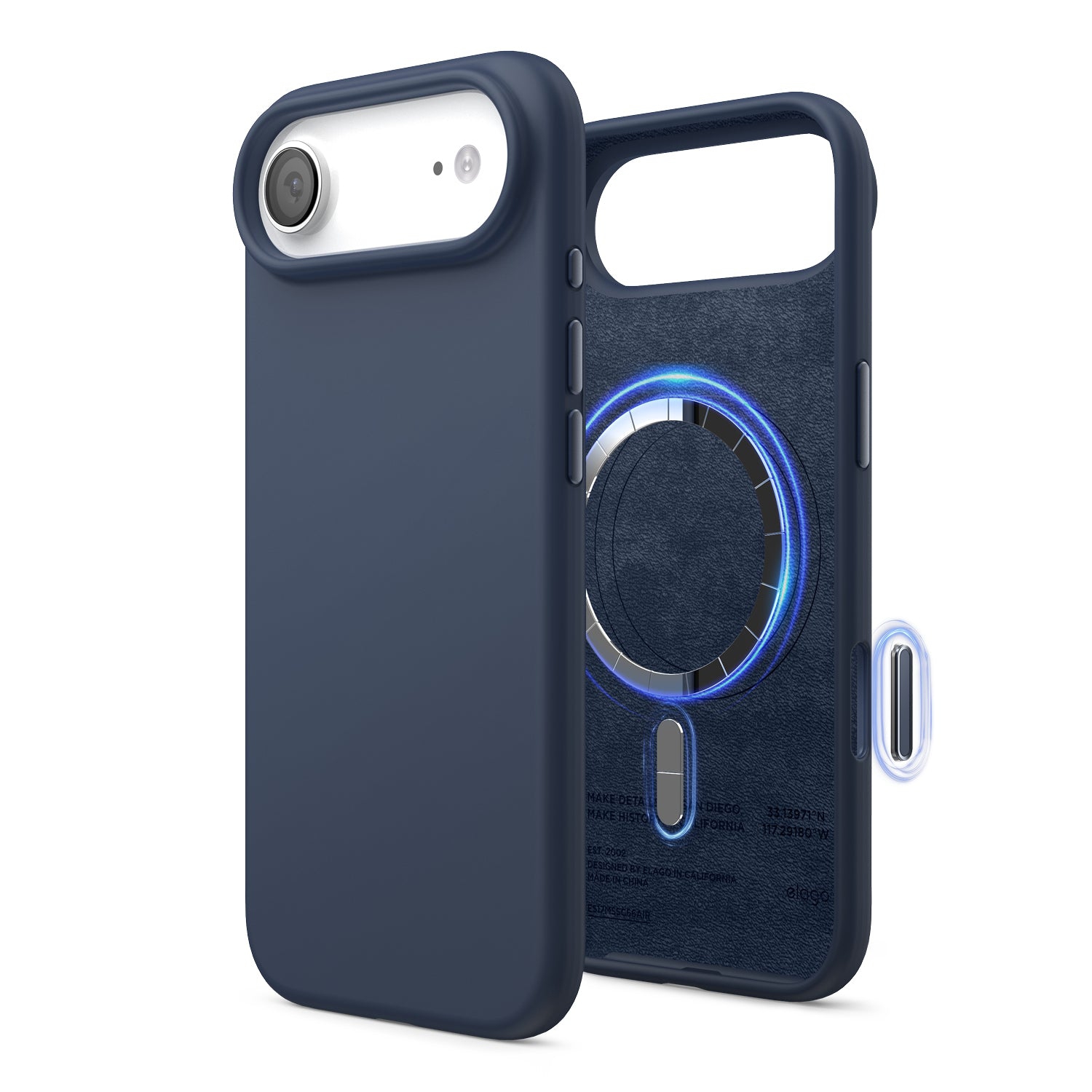 elago Magnetic Silicone Case for iPhone Air Case 6.5” - Compatible with MagSafe, Premium Liquid Silicone Material, Protective Cover, Shockproof