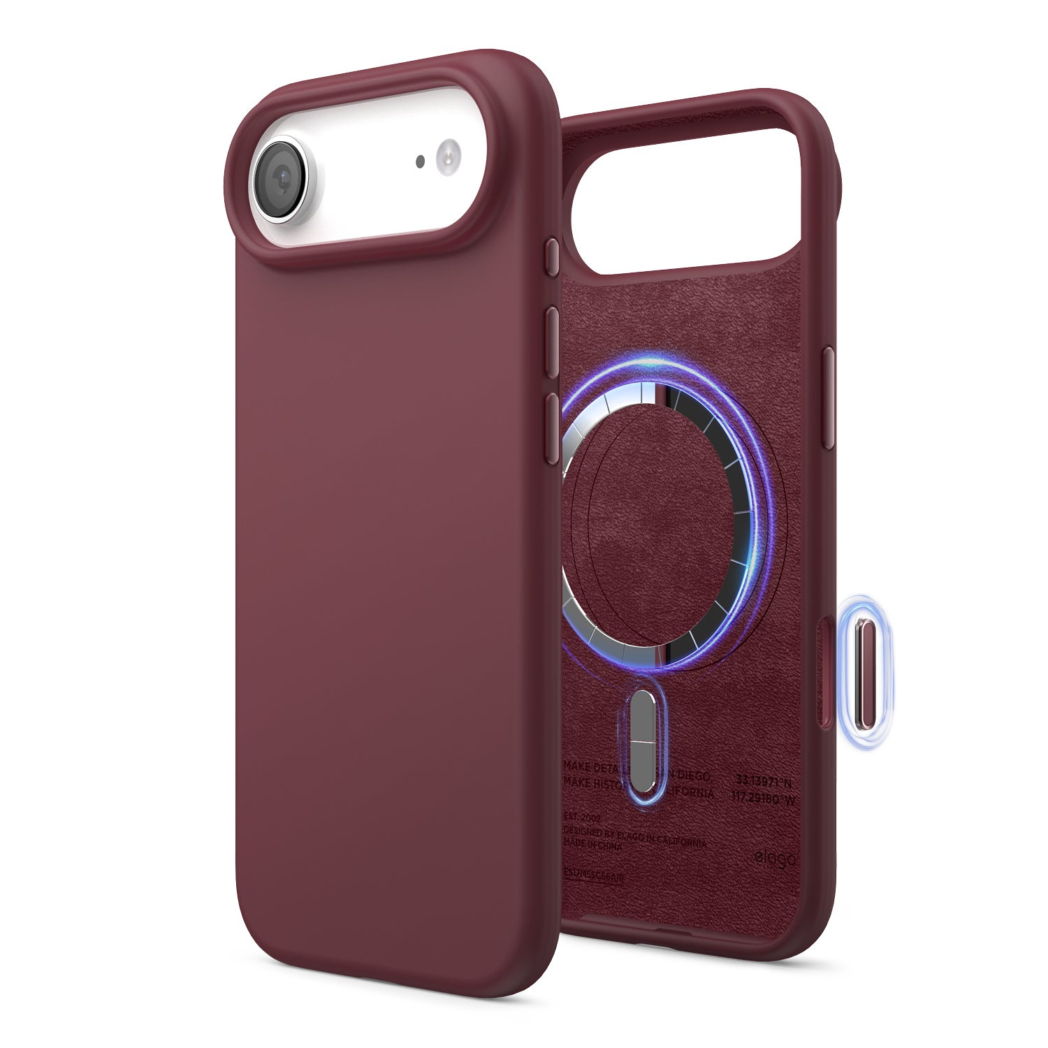 elago Magnetic Silicone Case for iPhone Air Case 6.5” - Compatible with MagSafe, Premium Liquid Silicone Material, Protective Cover, Shockproof