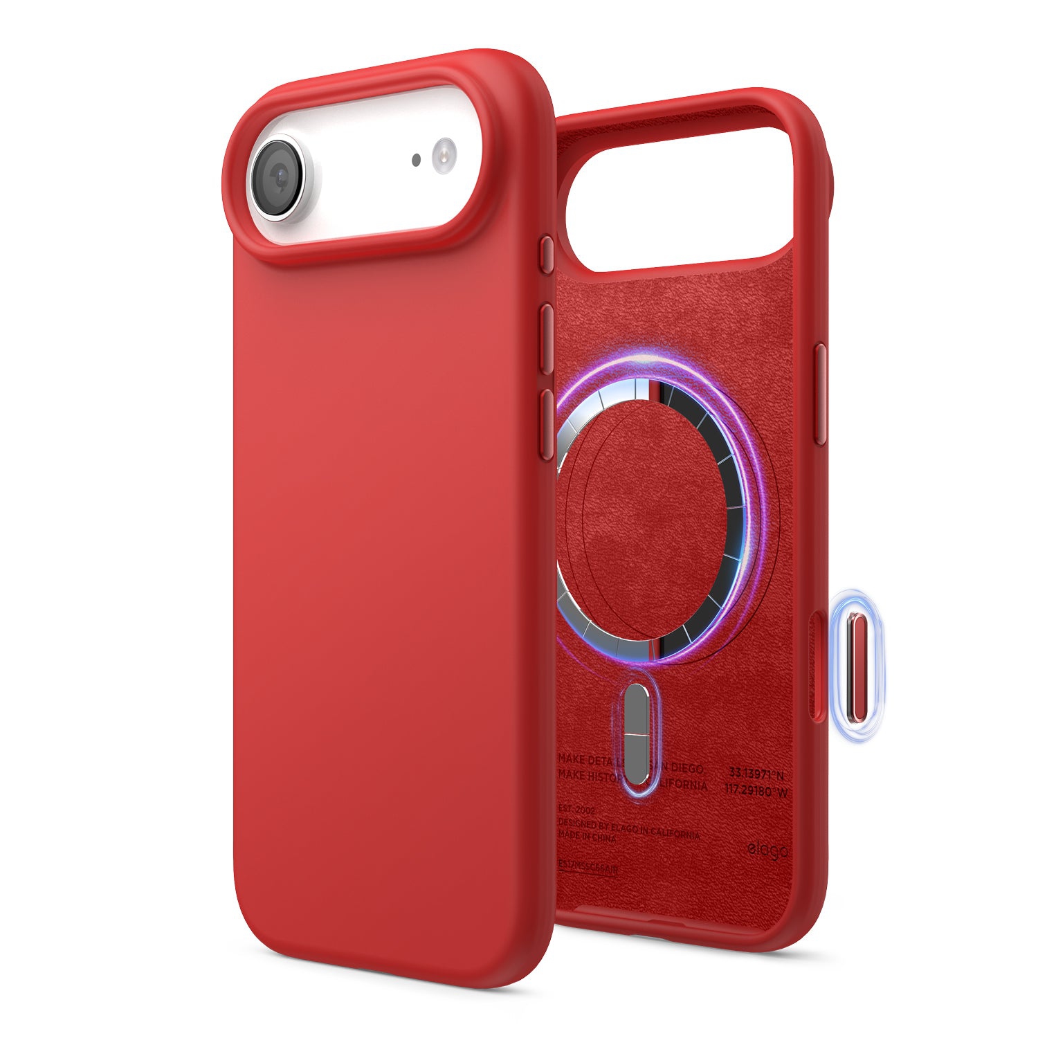 elago Magnetic Silicone Case for iPhone Air Case 6.5” - Compatible with MagSafe, Premium Liquid Silicone Material, Protective Cover, Shockproof