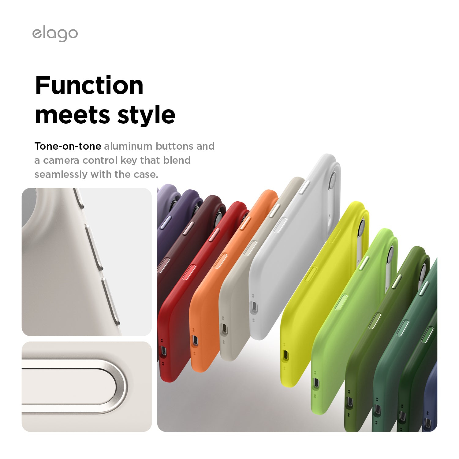 elago Magnetic Silicone Case for iPhone Air Case 6.5” - Compatible with MagSafe, Premium Liquid Silicone Material, Protective Cover, Shockproof