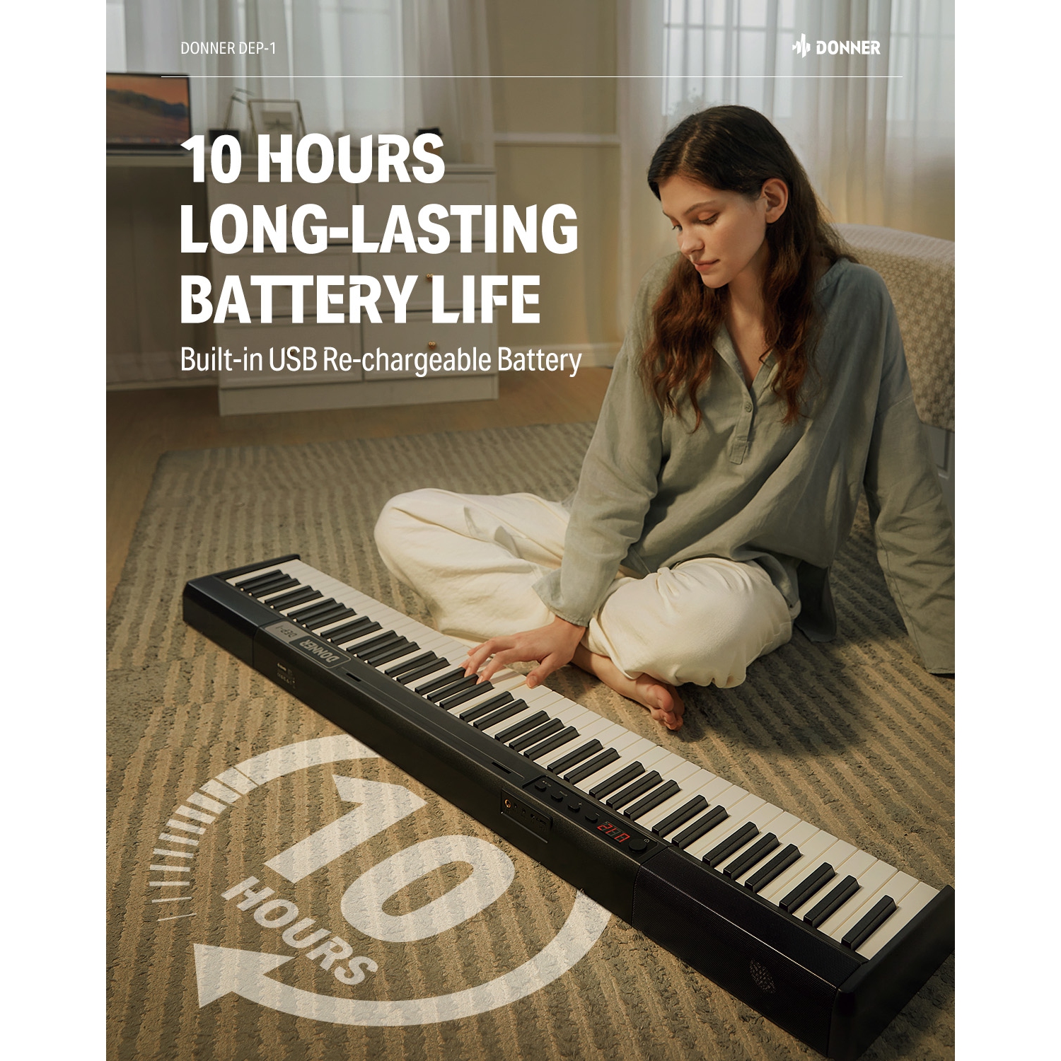 Donner DEP-1 Velocity-Sensitive Digital Piano