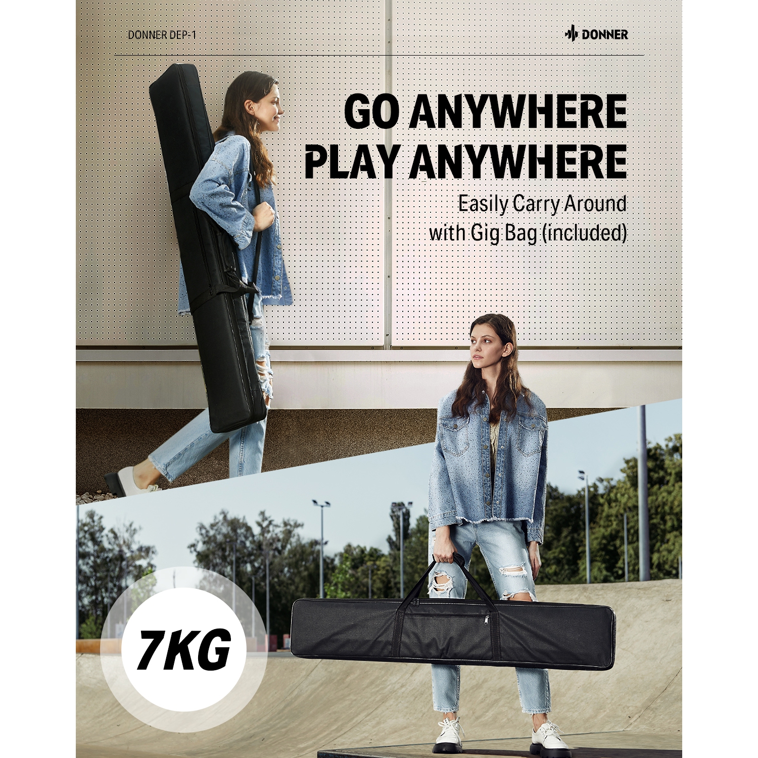 Donner DEP-1 Velocity-Sensitive Digital Piano