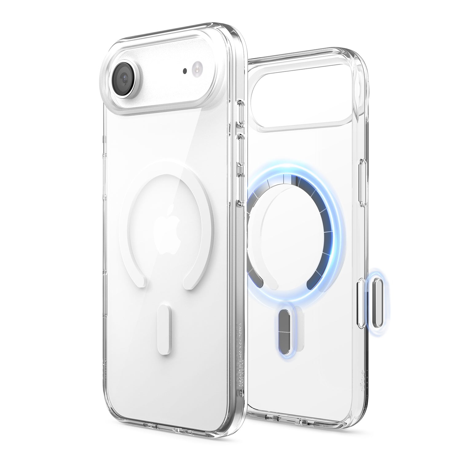 elago Magnetic Hybrid Transparent Slim Case for iPhone Air Case 6.5" - Compatible with MagSafe, PC + TPU Hybrid Technology, Shockproof Protective
