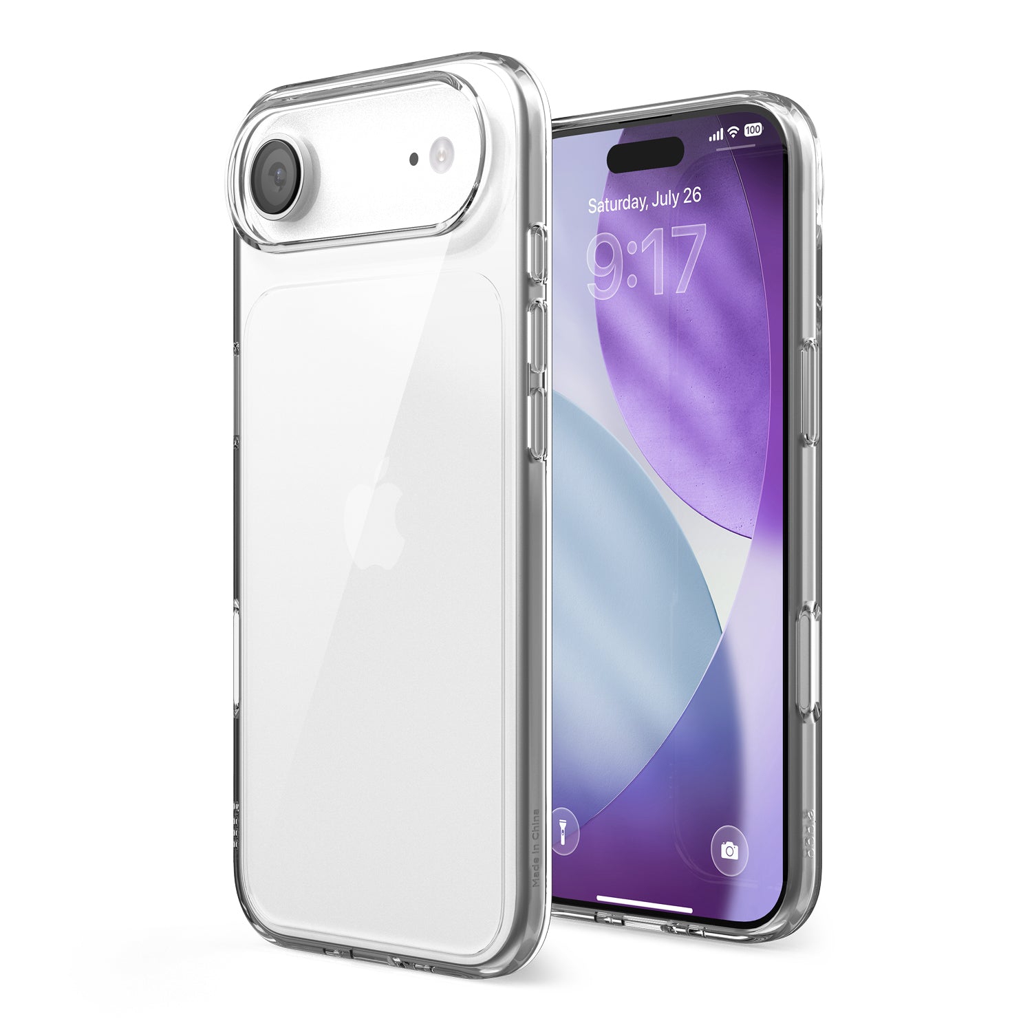 elago Hybrid Transparent Slim Case for iPhone Air Case 6.5" - PC + TPU Hybrid Technology, Crystal Clear, Shockproof Protective Cover