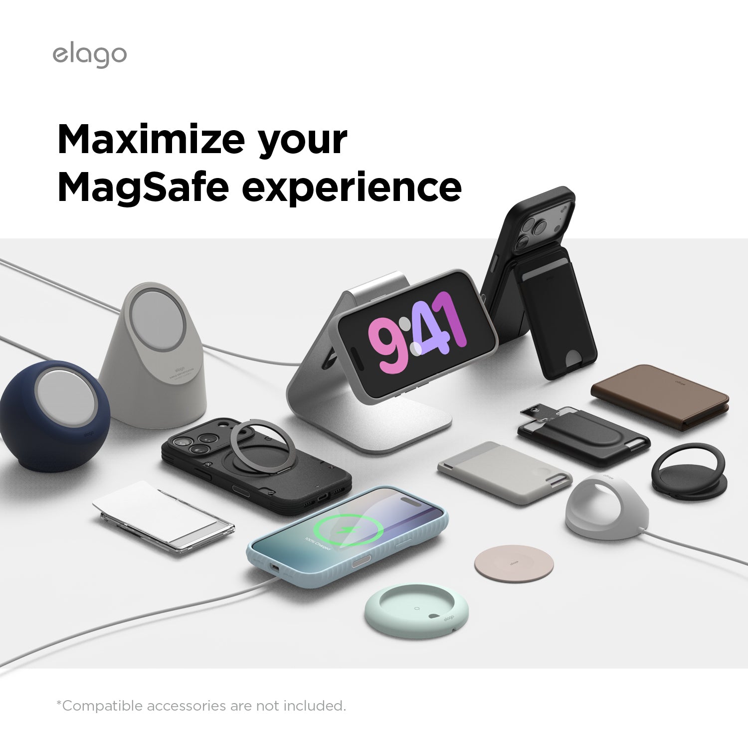 elago Magentic Ring Stand Armor for iPhone 17 Pro Case, 360 Rotatable Ring Stand, Compatible with MagSafe, Drop Protection, Shockproof Bumper Cover