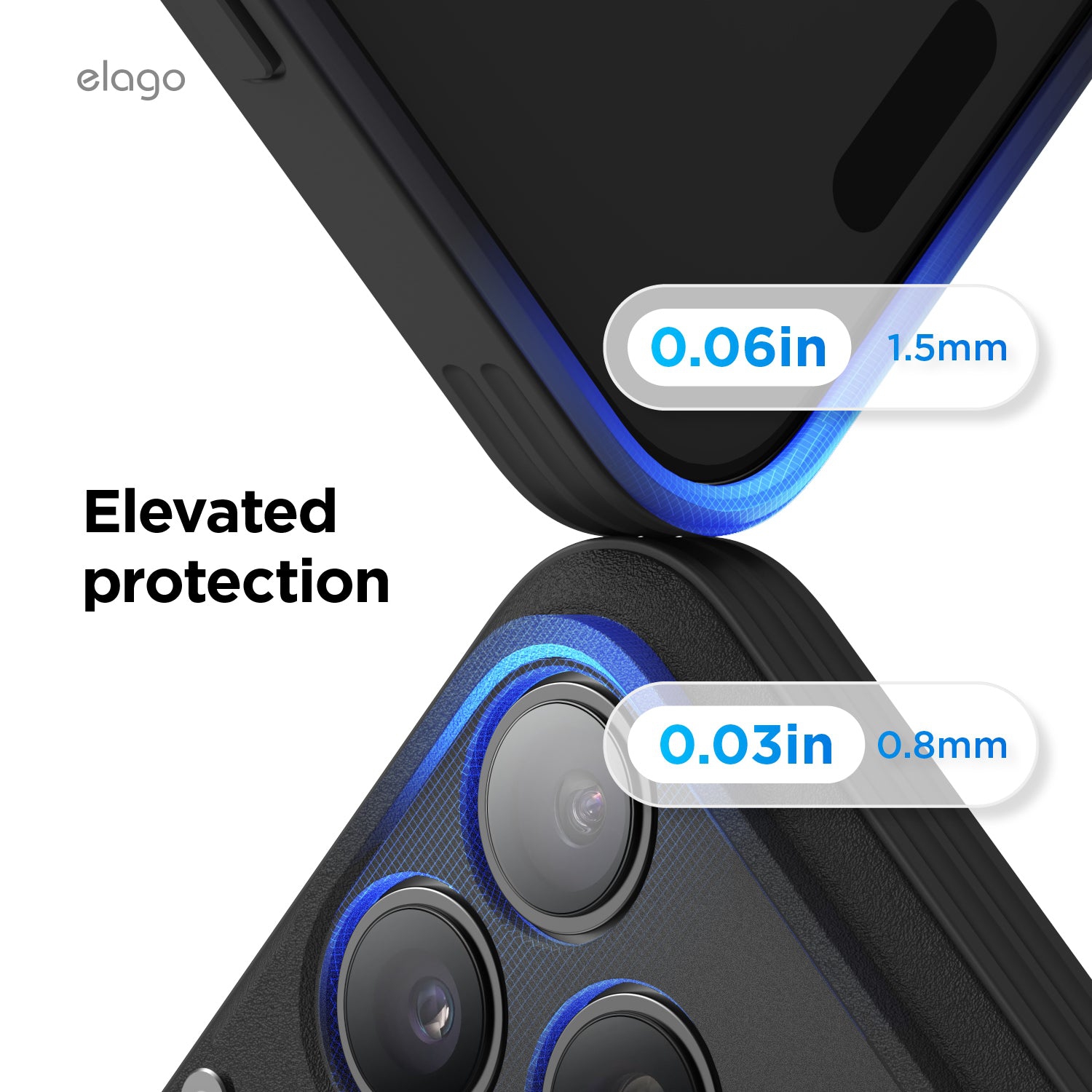 elago Magentic Ring Stand Armor for iPhone 17 Pro Case, 360 Rotatable Ring Stand, Compatible with MagSafe, Drop Protection, Shockproof Bumper Cover