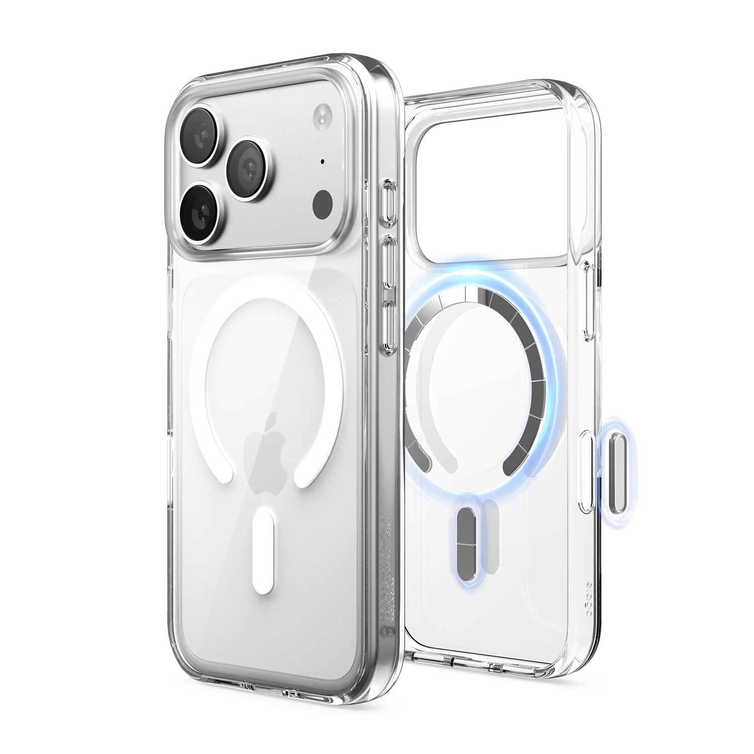 elago Magnetic Hybrid Transparent Slim Case for iPhone 17 Pro Case 6.3" - Compatible with MagSafe, PC + TPU Hybrid Technology, Shockproof Protective
