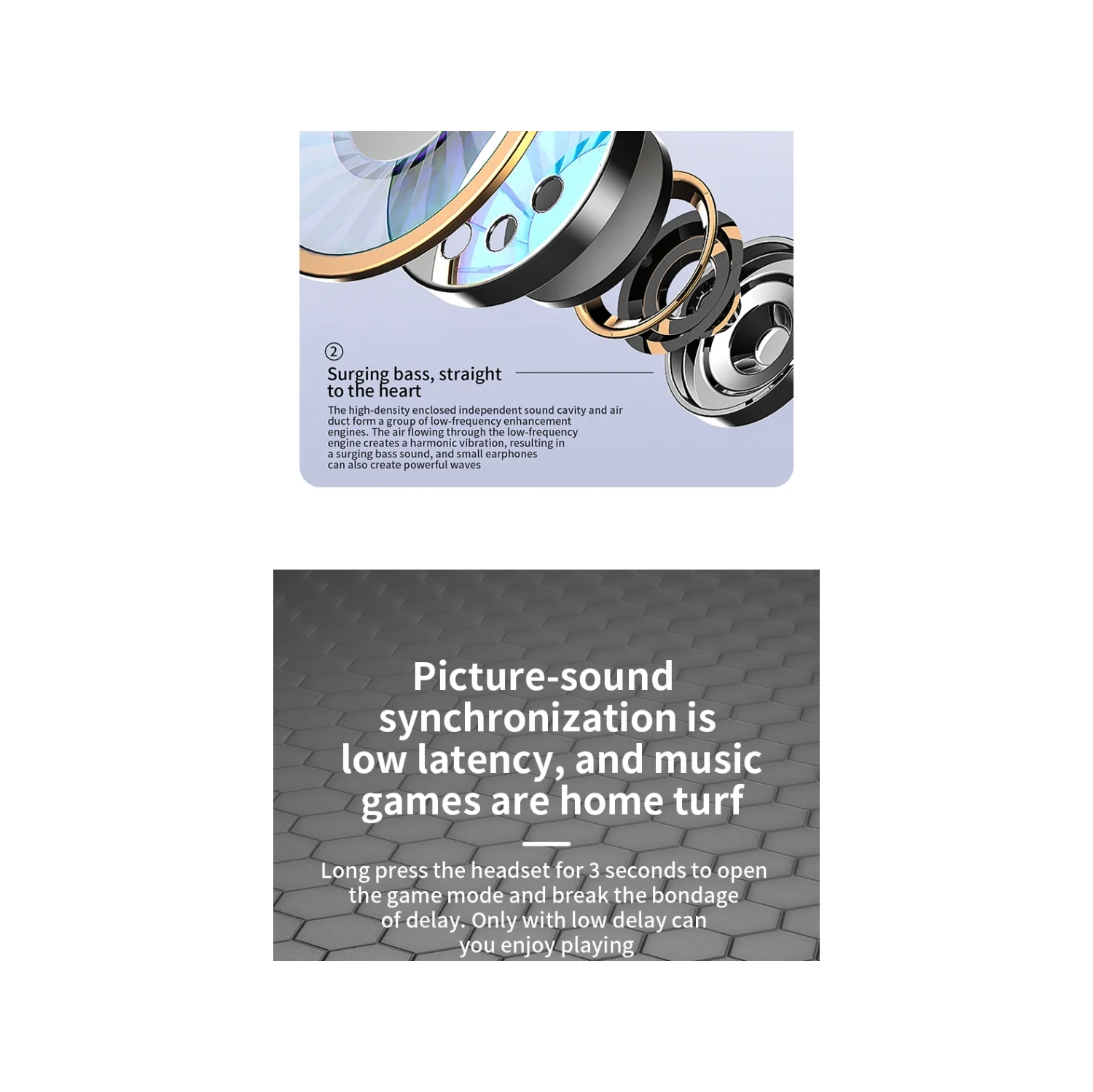 Casque d'écoute sans fil Bluetooth Écouteurs Bluetooth 100 % sans fil à suppression du bruit eSports Gaming Écouteurs sans fil Bluetooth - Vert