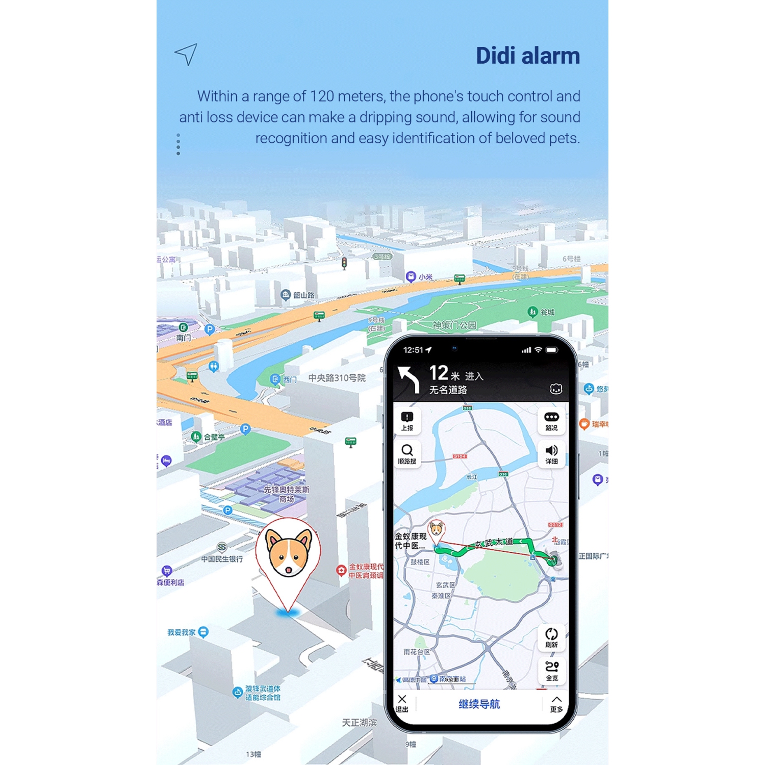 Mitag Android Tracker AIRTAG Dispositif de bagage Anti-Lost Device Case Pet Tracker adapté pour Samsung Google - Collier noir + vert chat
