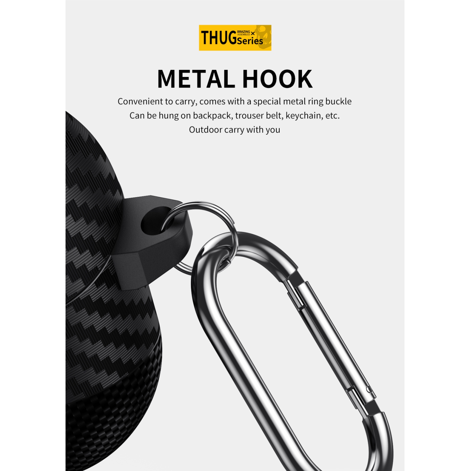 Carbon fiber skull pattern Galaxy Buds 3/3 Pro earphone case for Samsung earphones, soft case, personalized Buds 3/3 Pro - Champagne Gold, with a