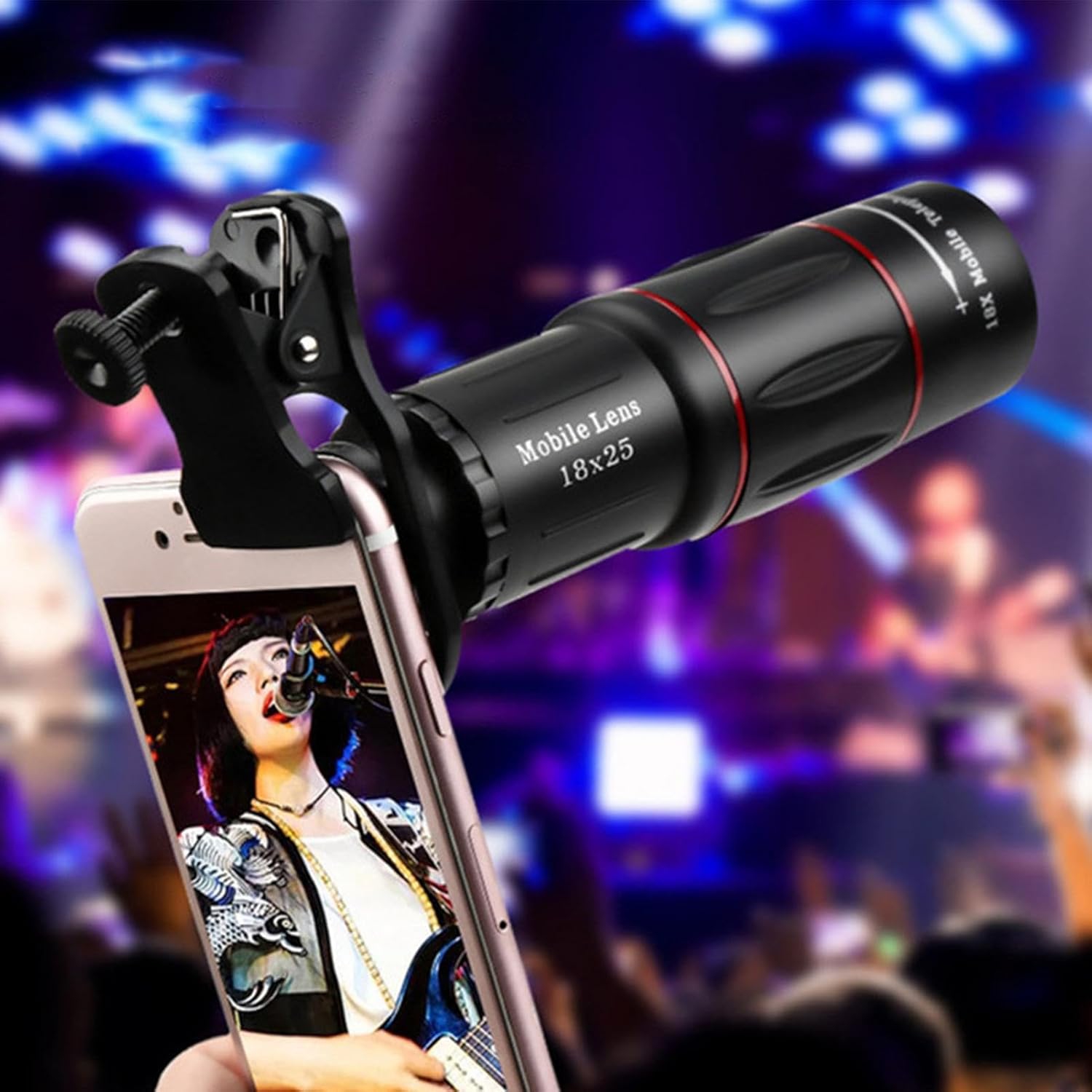 Monoculaire pour adultes - Monoculaire 18X25, léger, optique HD, adapté à l'observation d'oiseaux, à la chasse, à la randonnée et au camping