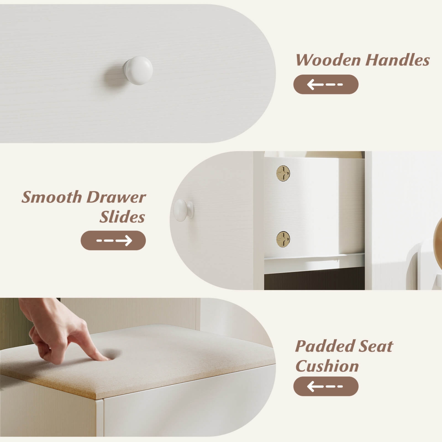 Coiffeuse avec table de maquillage miroir et lumières de Costway, prises d'alimentation et 7 tiroirs