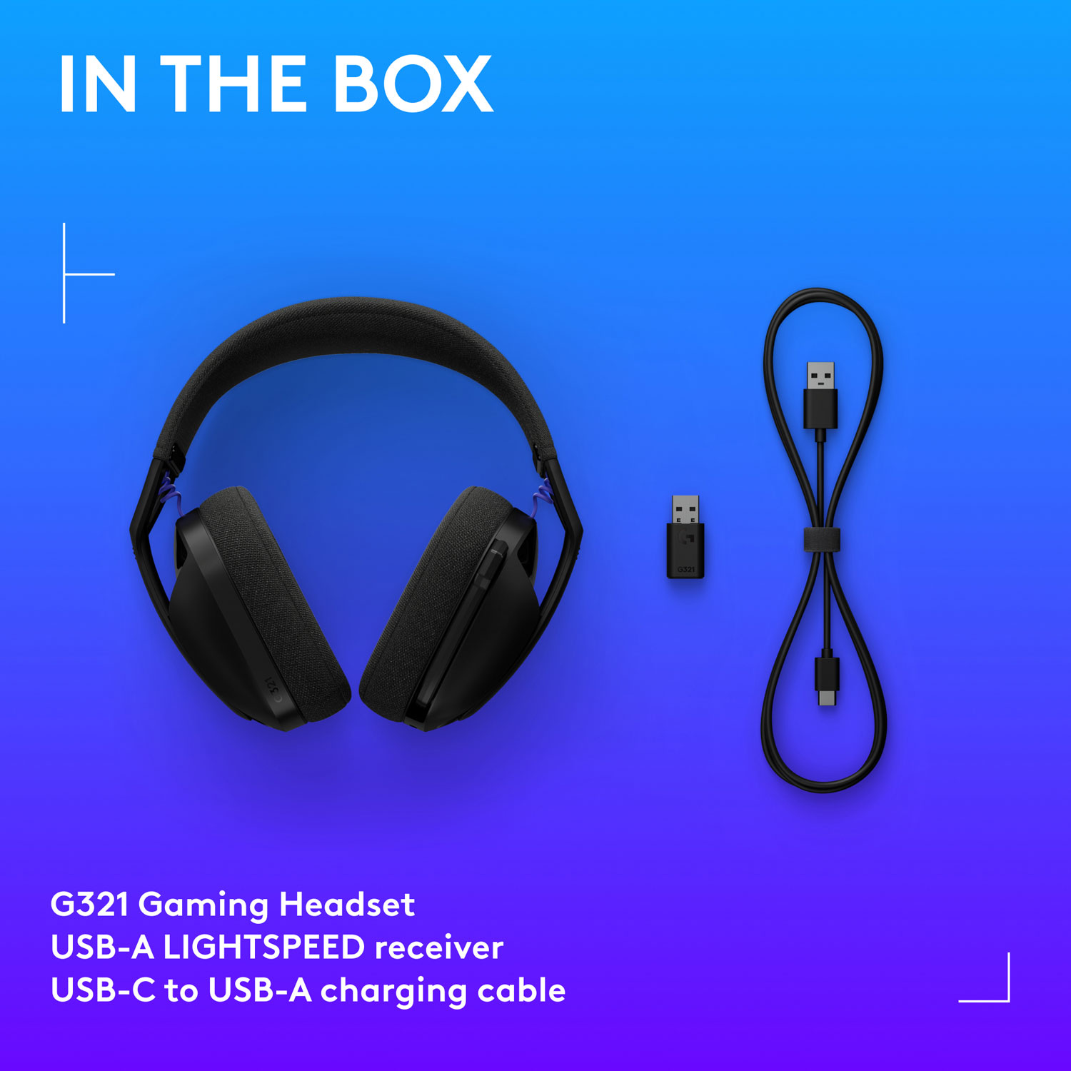 Logitech G321 LIGHTSPEED Wireless Gaming Headset - Black