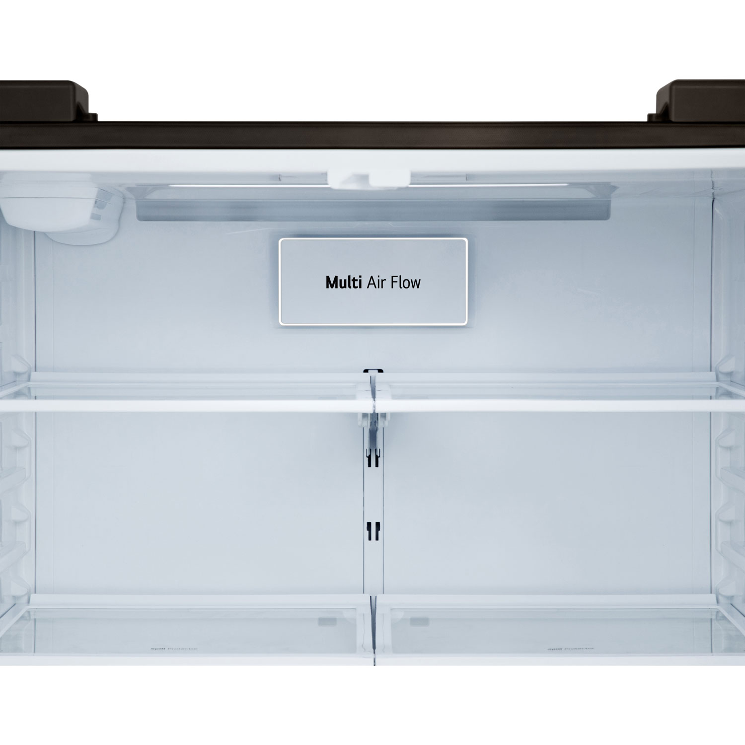 Réfrigérateur à deux portes 25,1 pi³ 36 po avec distributeur d'eau et de glaçons de LG - Acier inoxydable noir