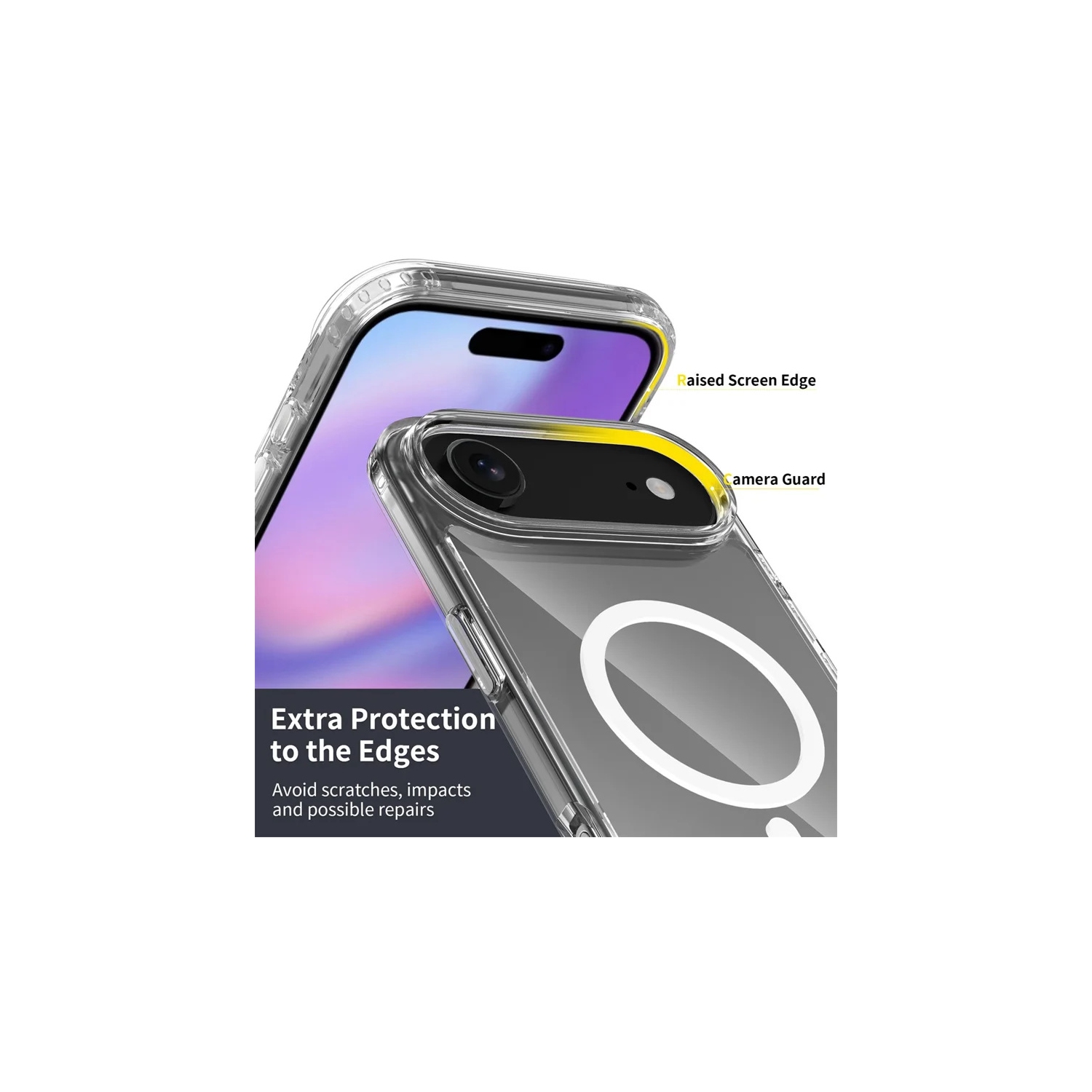 [CS] Hybrid TPU Magnetic MagSafe Case Back Cover for iPhone 17 Air, Green